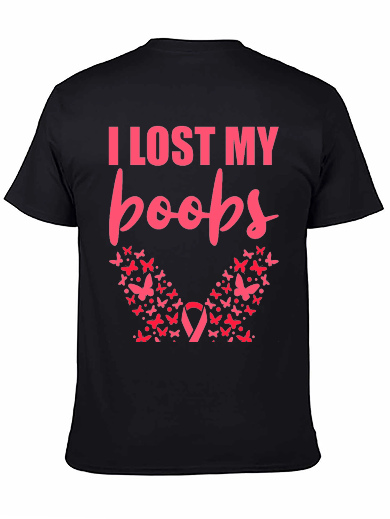 I Lost My Boobs Butterfly T-Shirt
