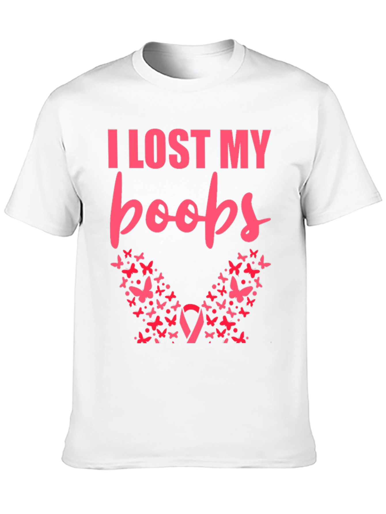 I Lost My Boobs Butterfly T-Shirt