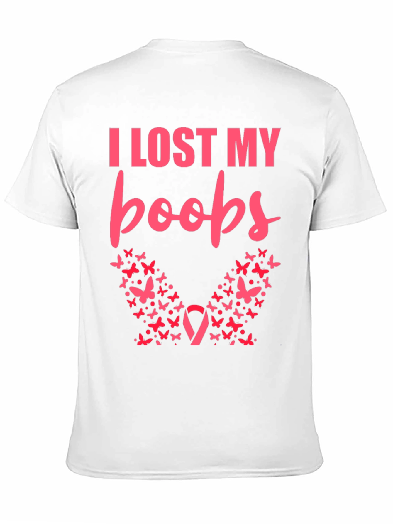 I Lost My Boobs Butterfly T-Shirt