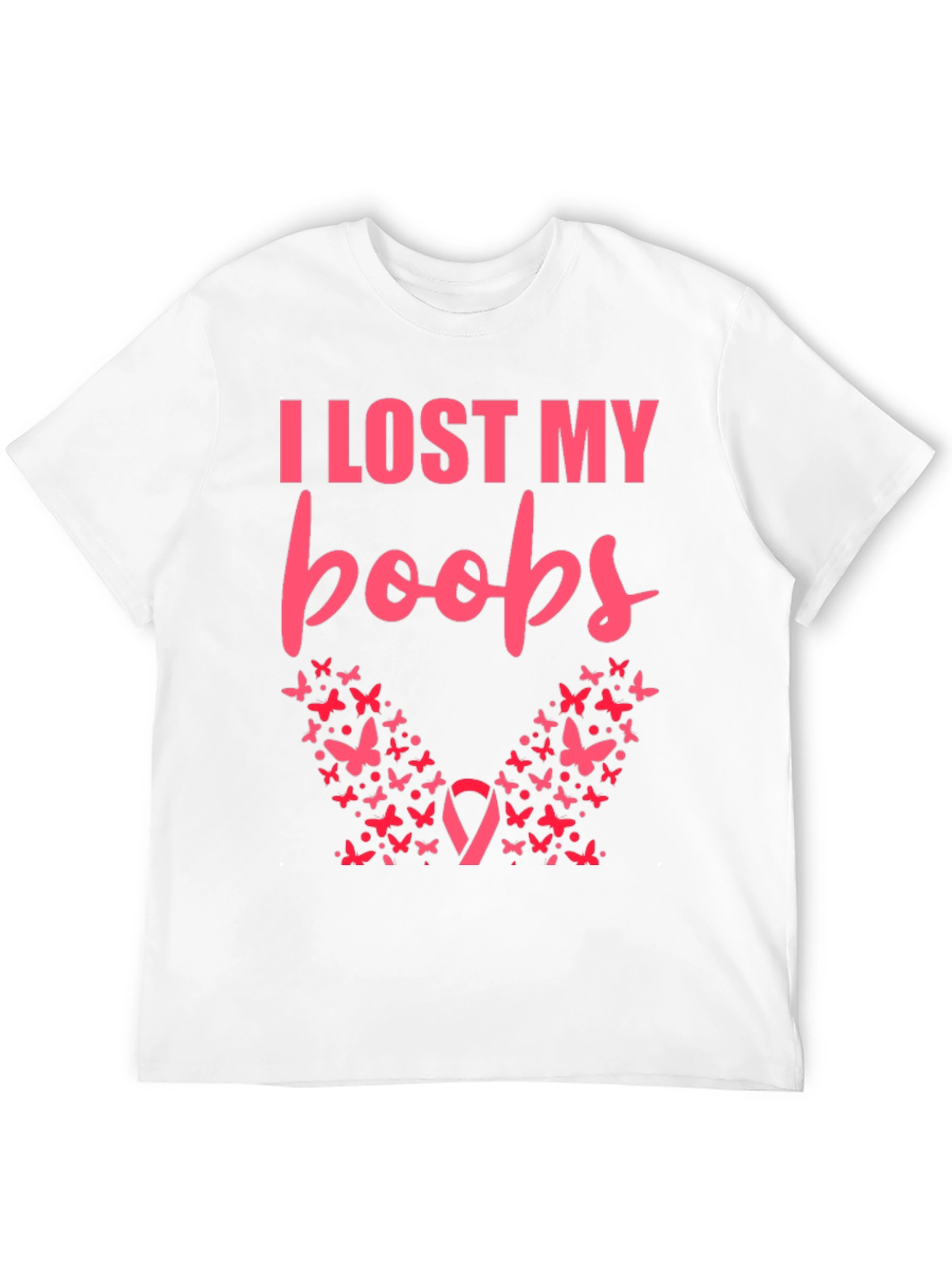 I Lost My Boobs Butterfly T-Shirt
