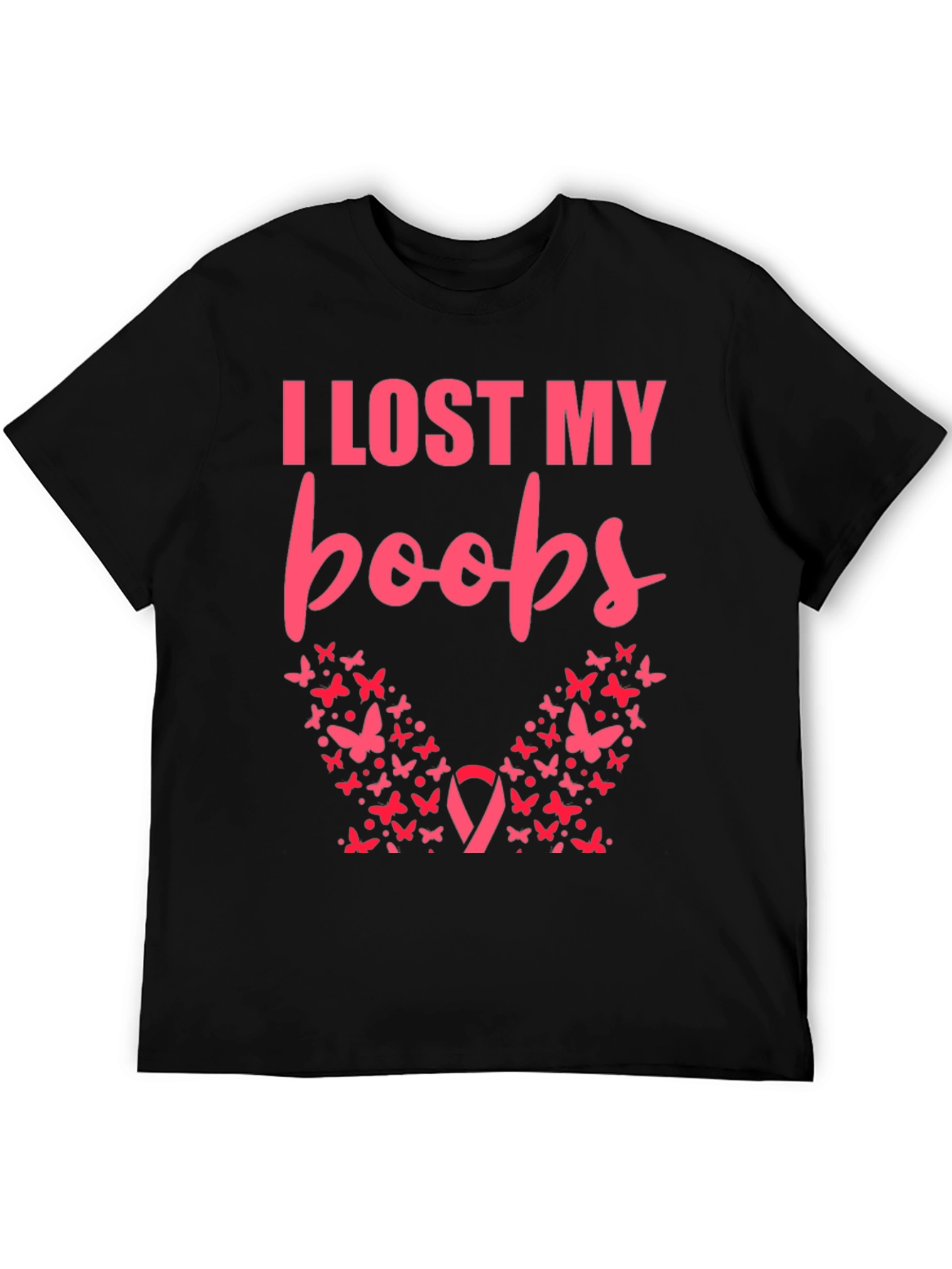 I Lost My Boobs Butterfly T-Shirt