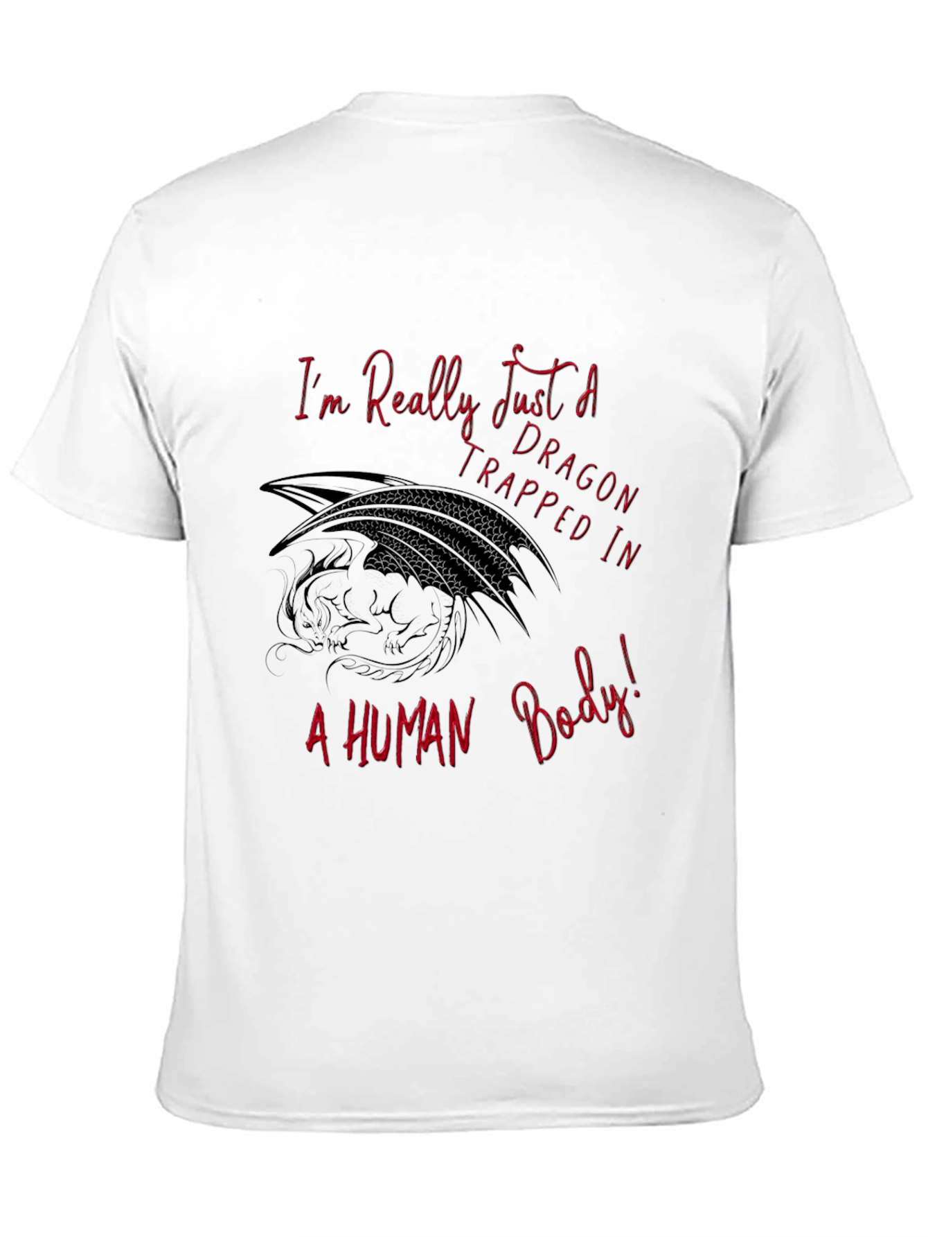Dragon Trapped in Human Body Graphic Tee