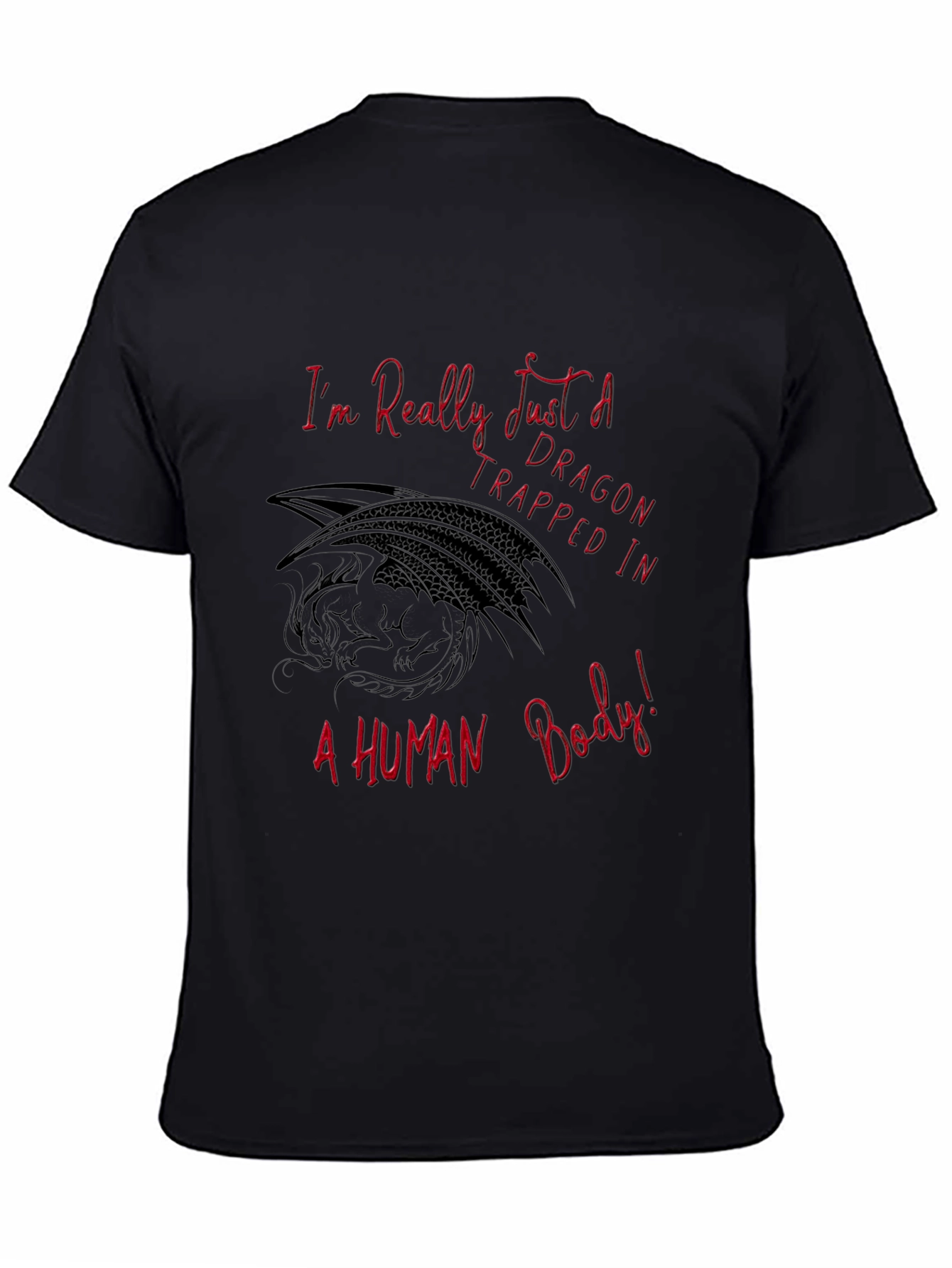 Dragon Trapped in Human Body Graphic Tee