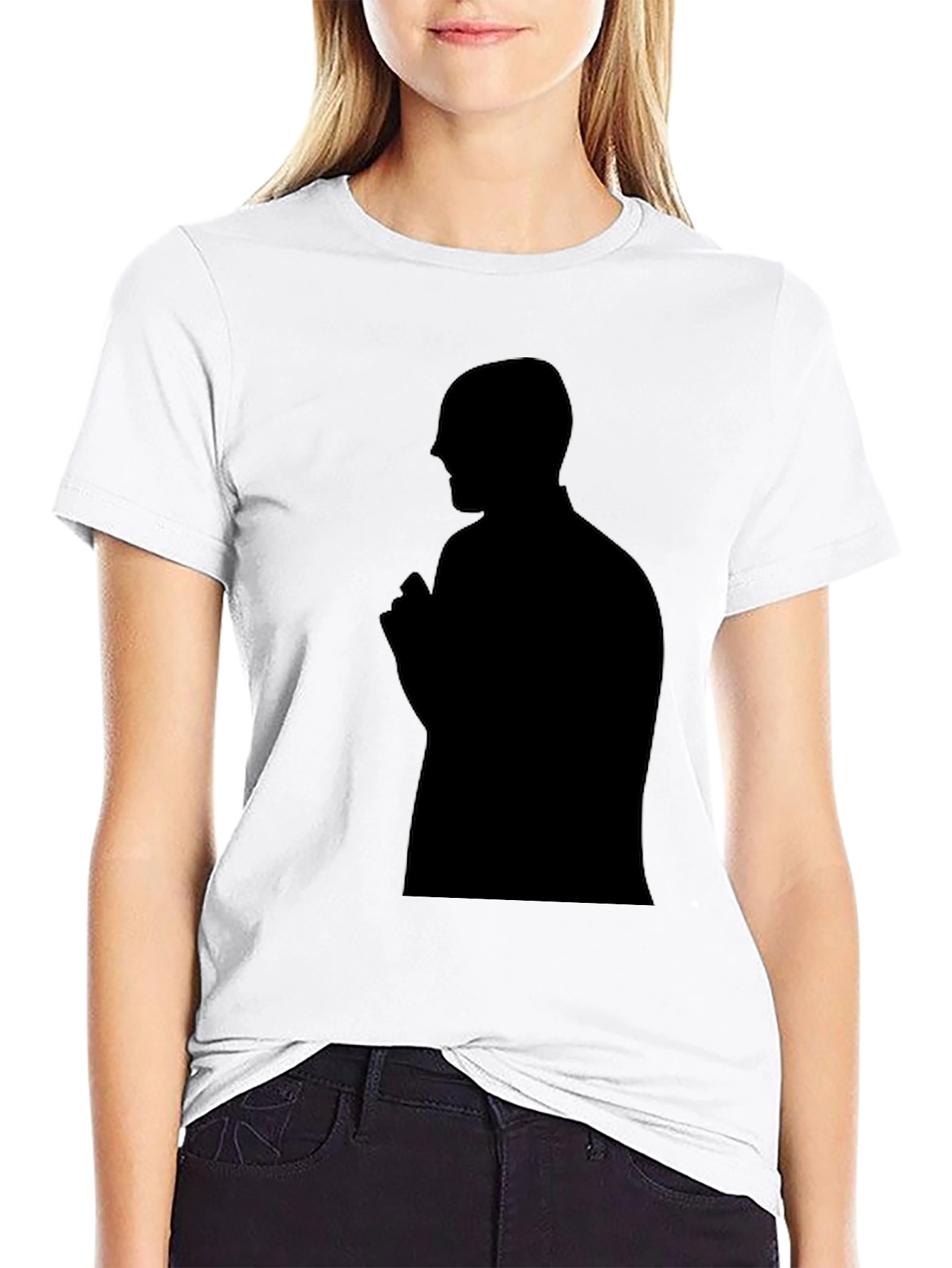 Mens Black T-Shirt - Silhouette Graphic Tee