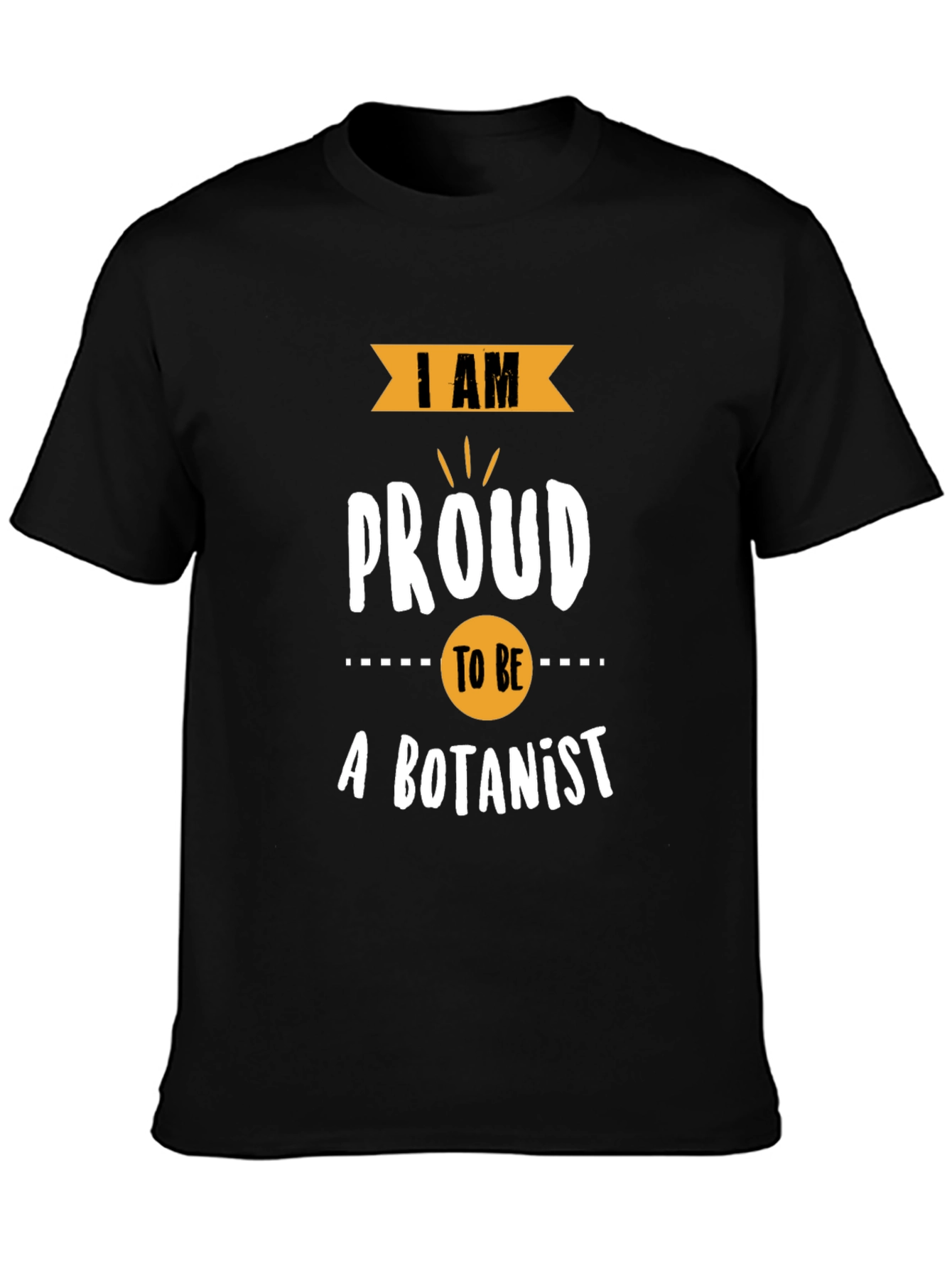 Proud Botanist T-Shirt: Black Cotton Blend