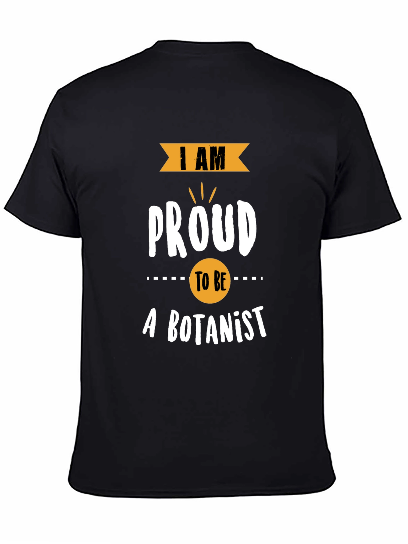 Proud Botanist T-Shirt: Black Cotton Blend