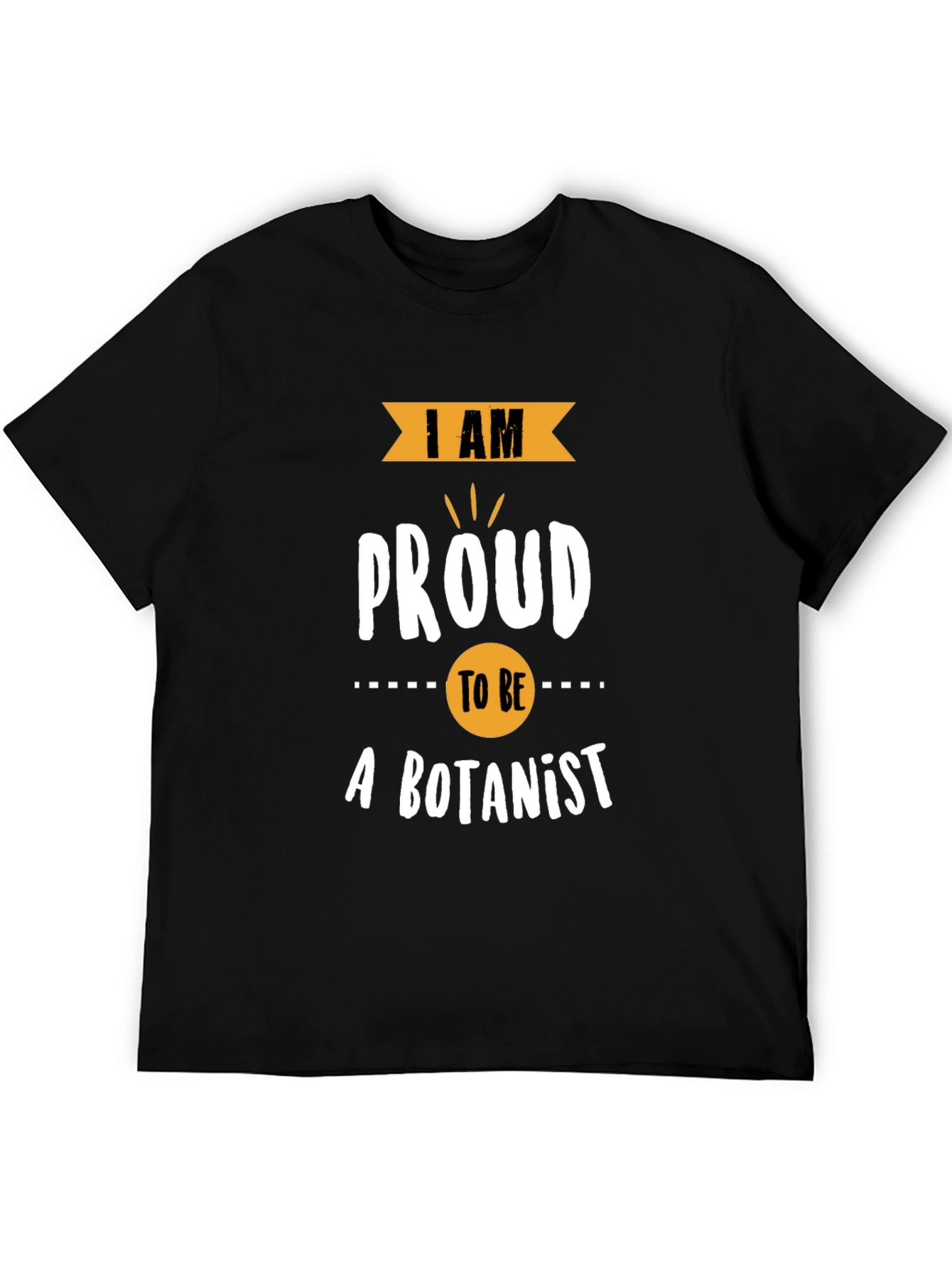 Proud Botanist T-Shirt: Black Cotton Blend
