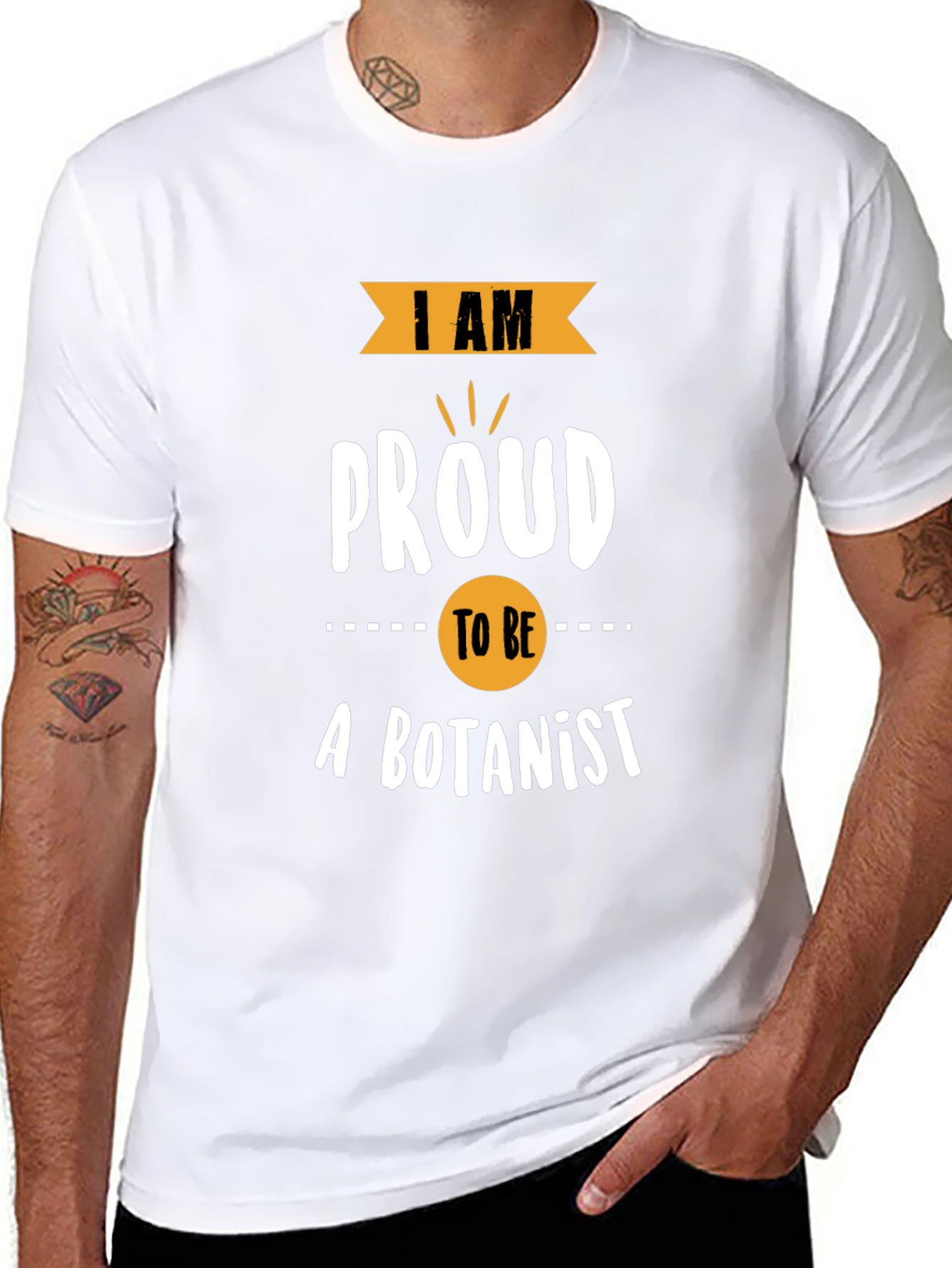 Proud Botanist T-Shirt: Black Cotton Blend