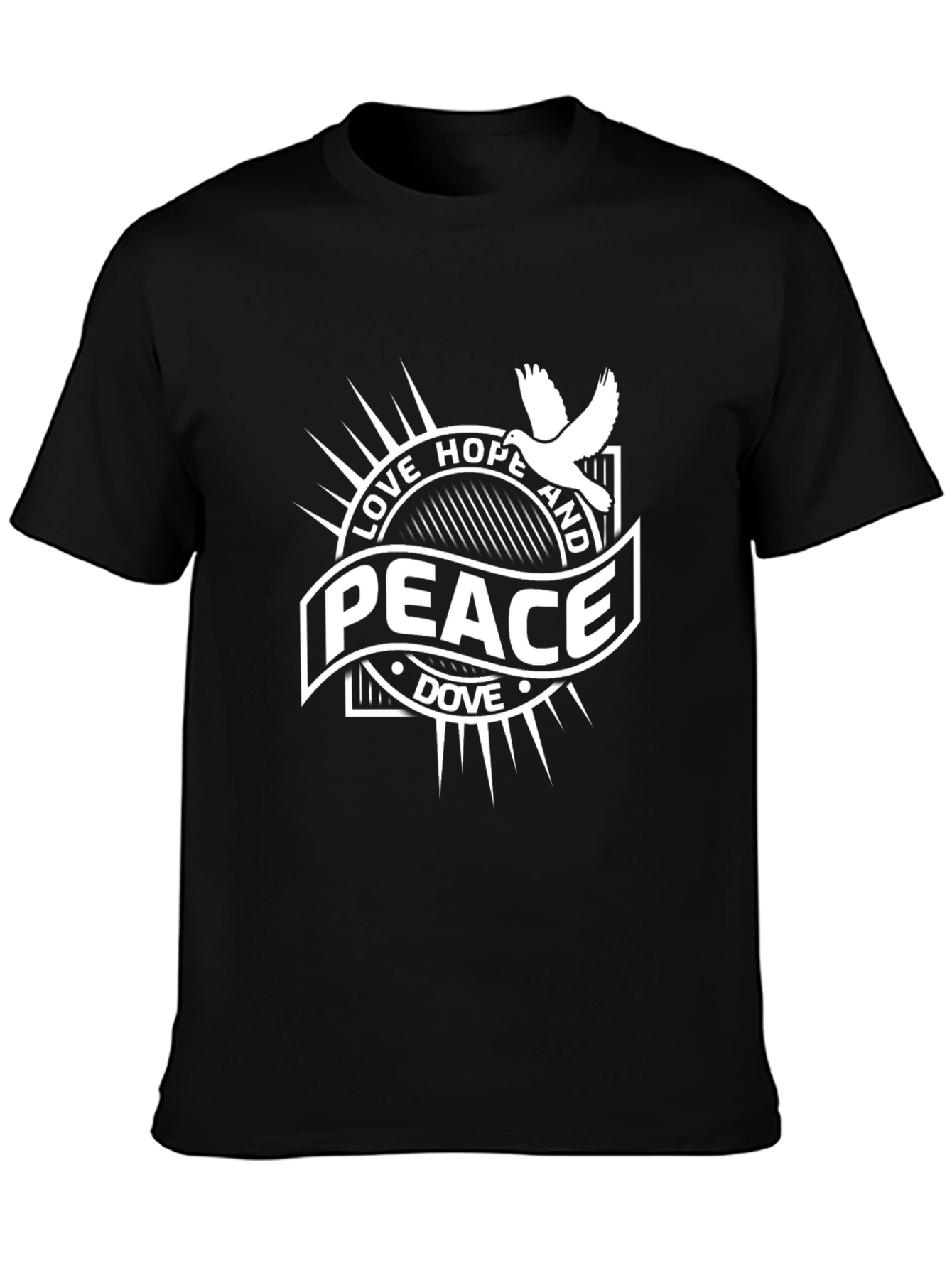 Love Hope Peace Dove Graphic T-Shirt