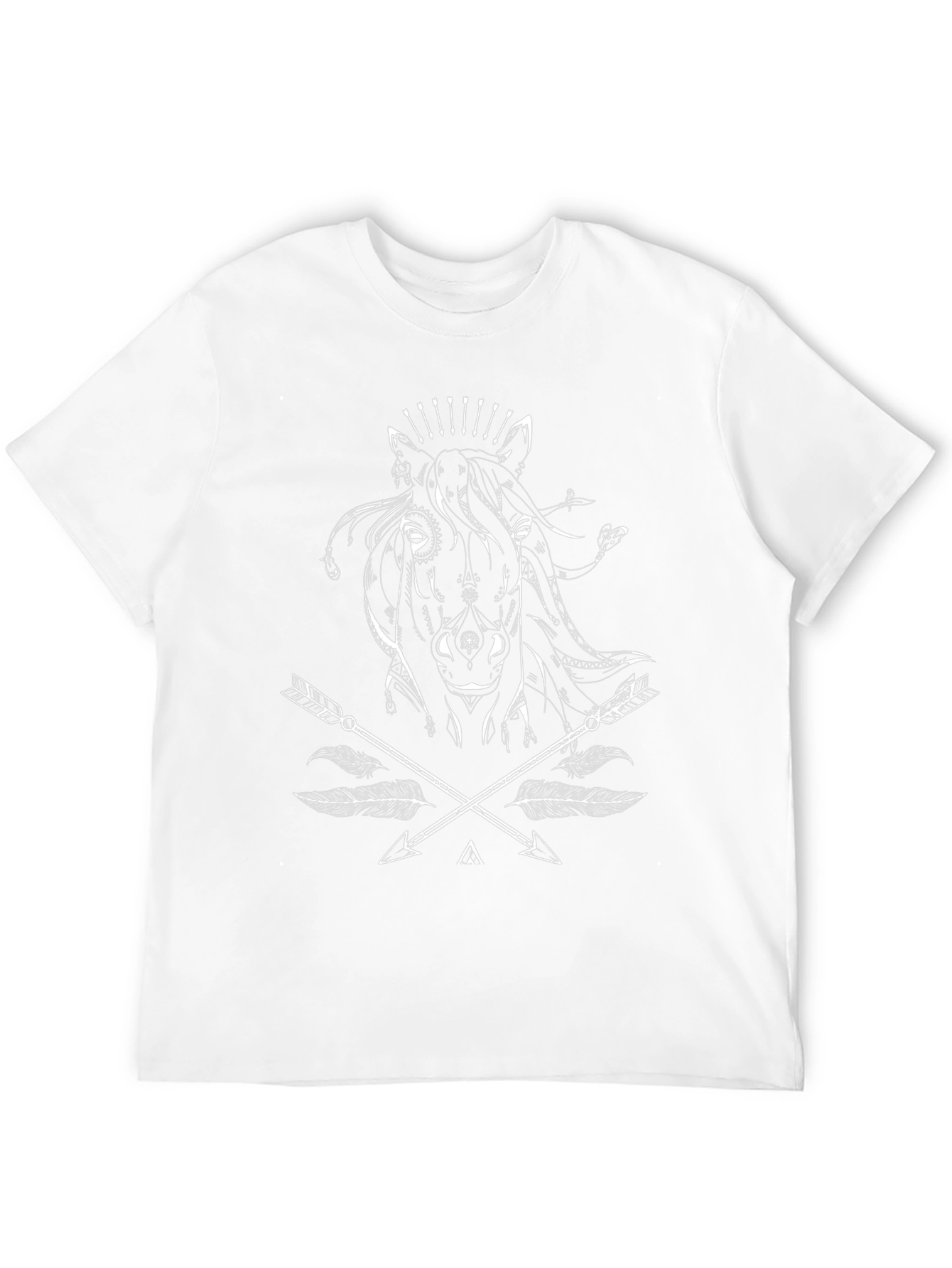 Black Graphic Tee - Horse & Arrow Design