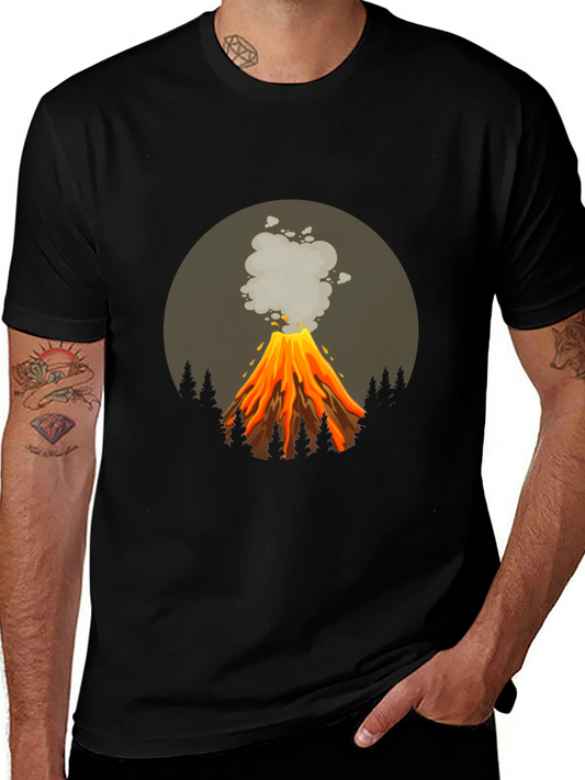 Volcano Graphic Tee - Erupting Style