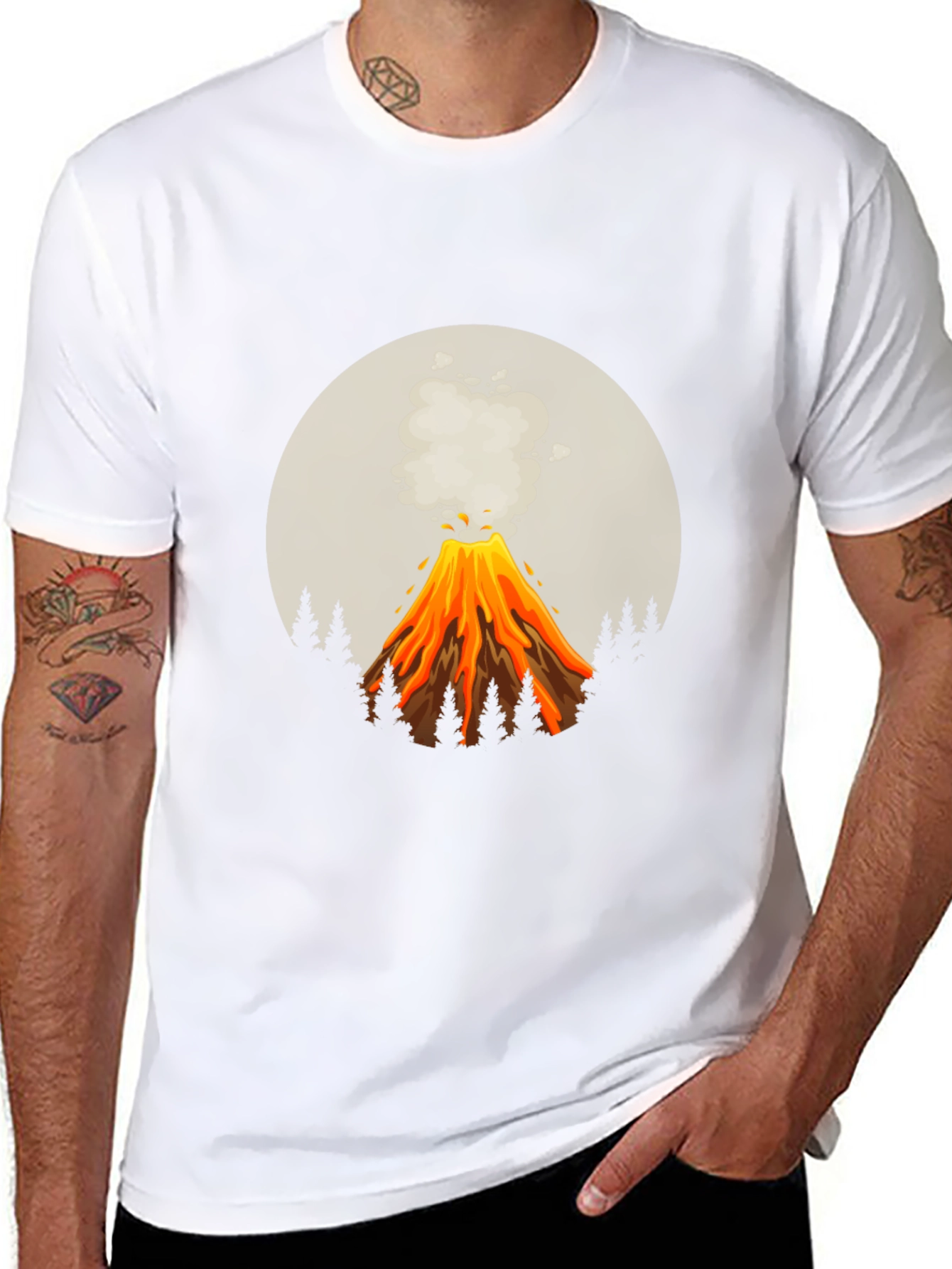 Volcano Graphic Tee - Erupting Style