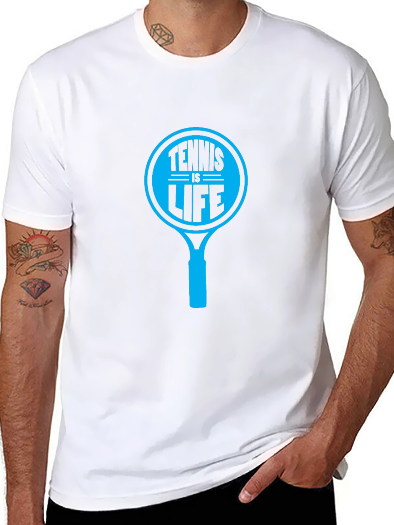 Tennis Is Life T-Shirt Black