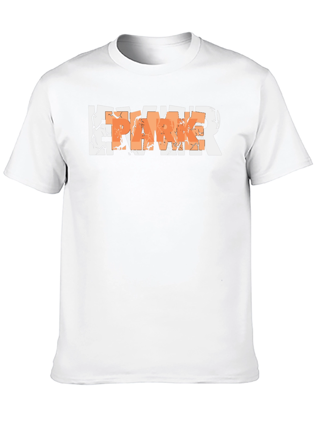 Cracked Letter Graphic T-Shirt