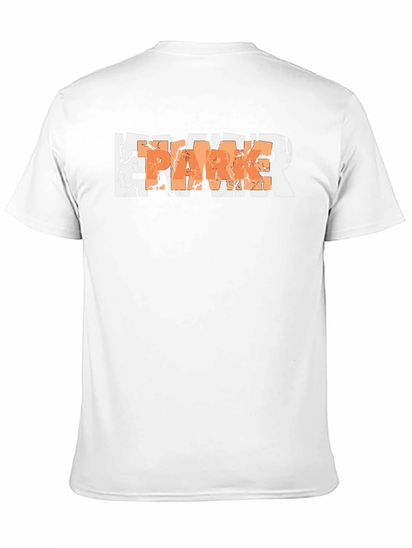 Cracked Letter Graphic T-Shirt