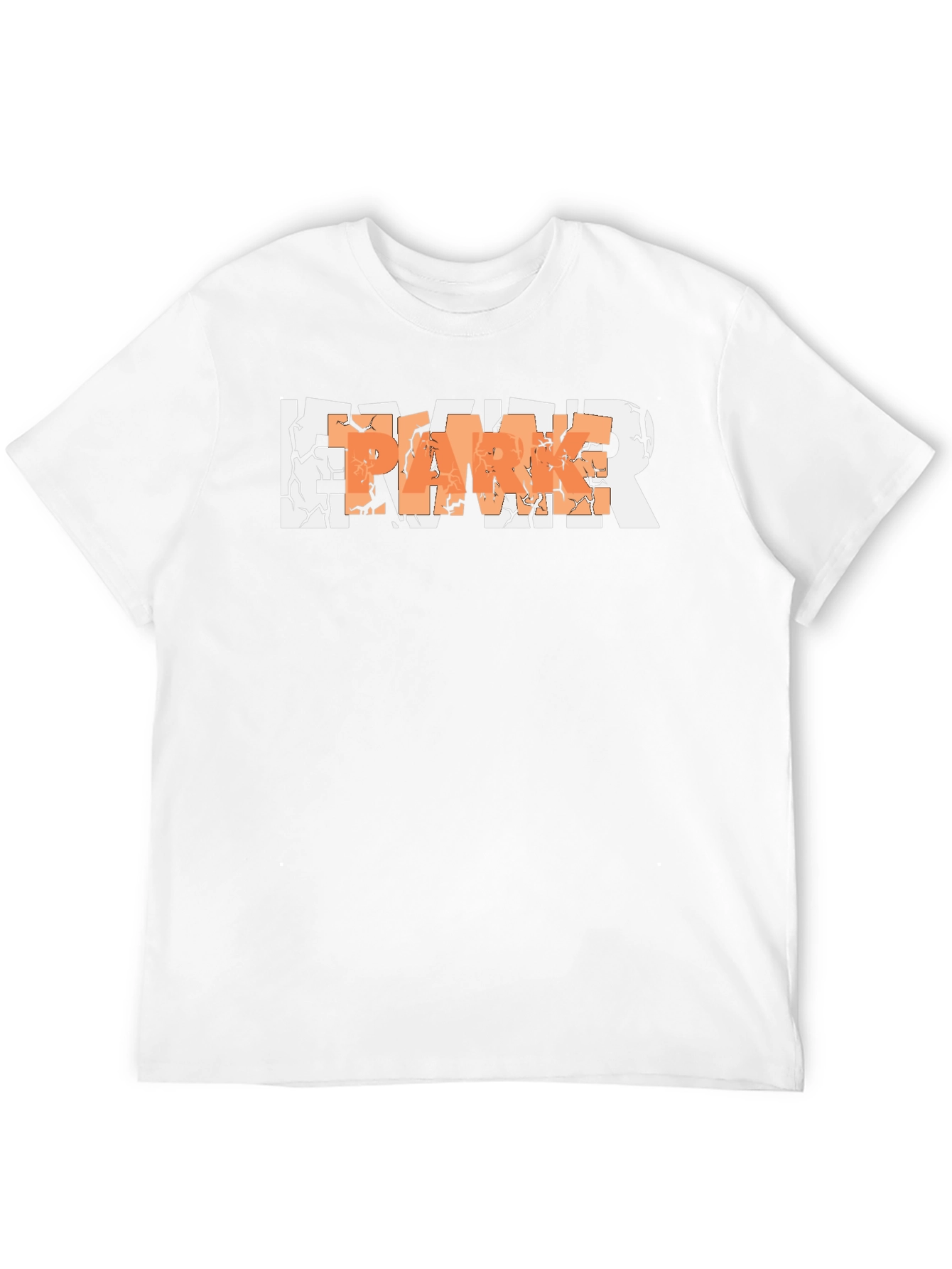 Cracked Letter Graphic T-Shirt