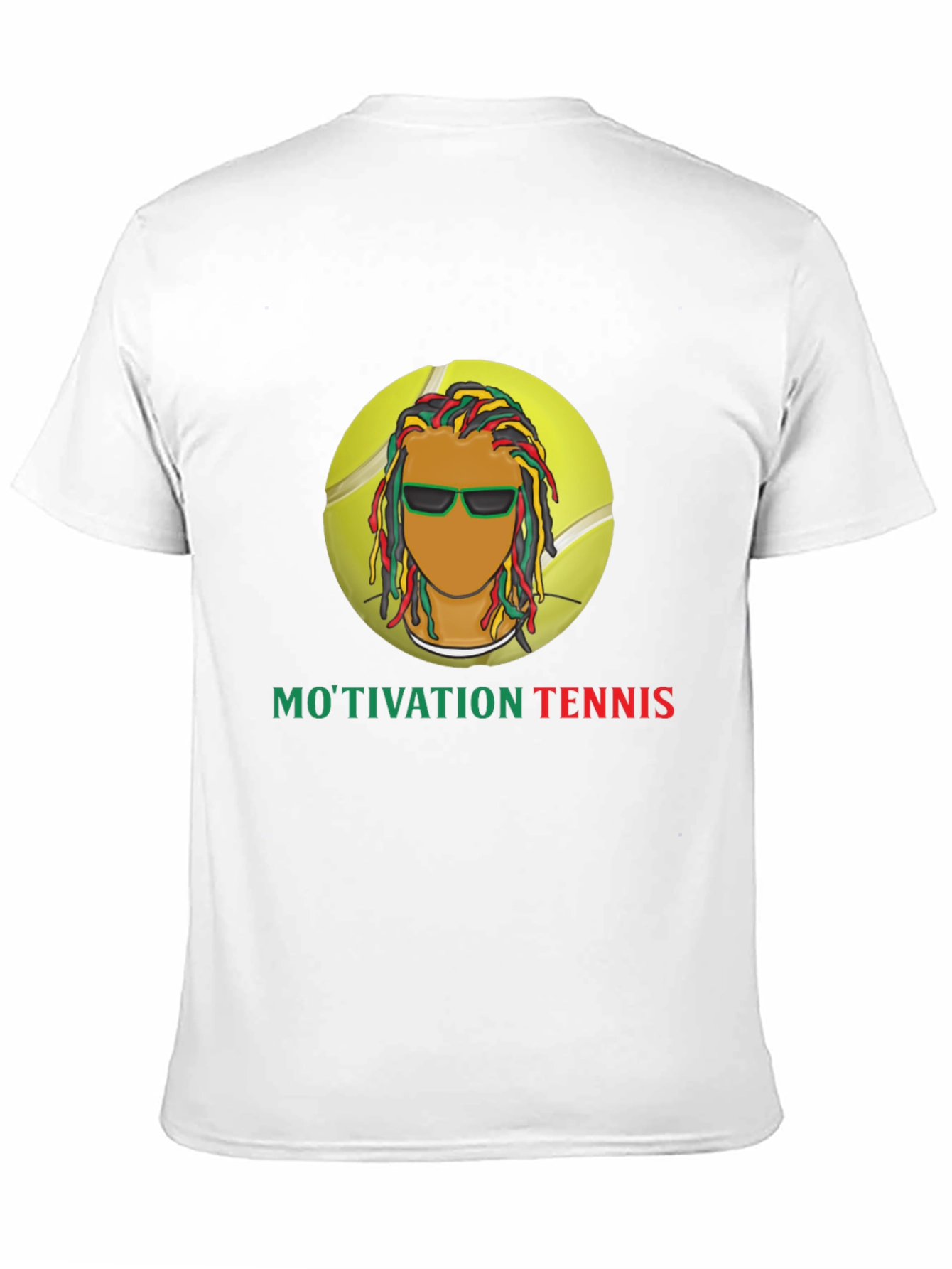 Motivation Tennis Graphic Black T-Shirt
