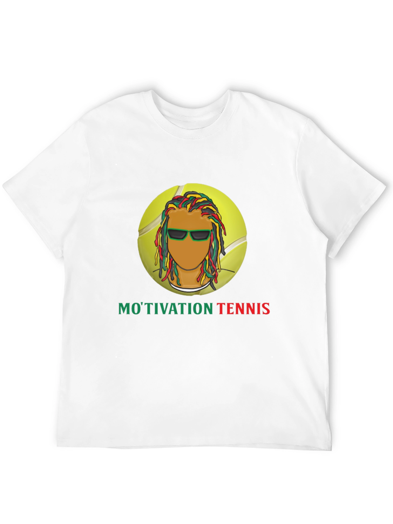 Motivation Tennis Graphic Black T-Shirt