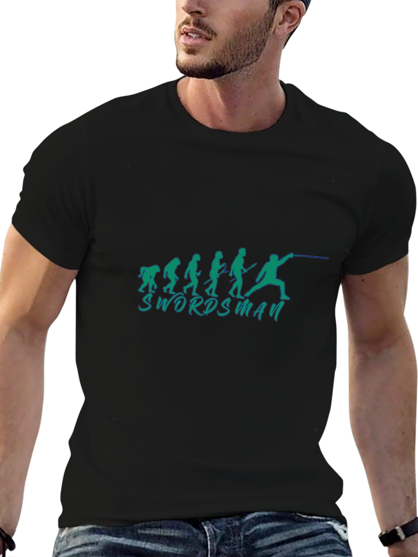 Swordsman Evolution Black T-Shirt