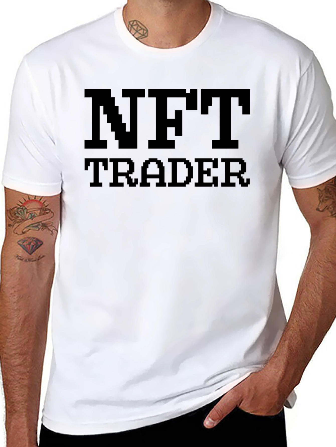 NFT Trader Black Graphic Tee Shirt