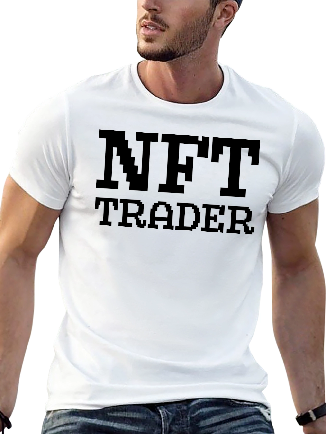 NFT Trader Black Graphic Tee Shirt