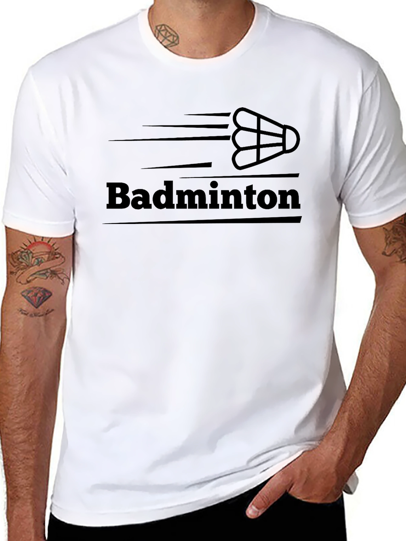 Badminton Graphic T-Shirt - Sporty Style