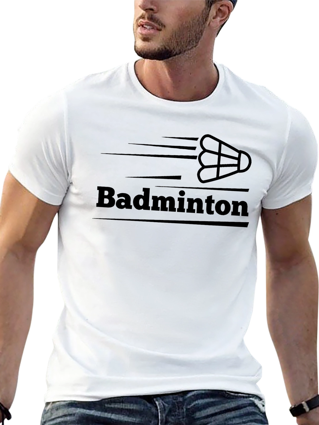 Badminton Graphic T-Shirt - Sporty Style