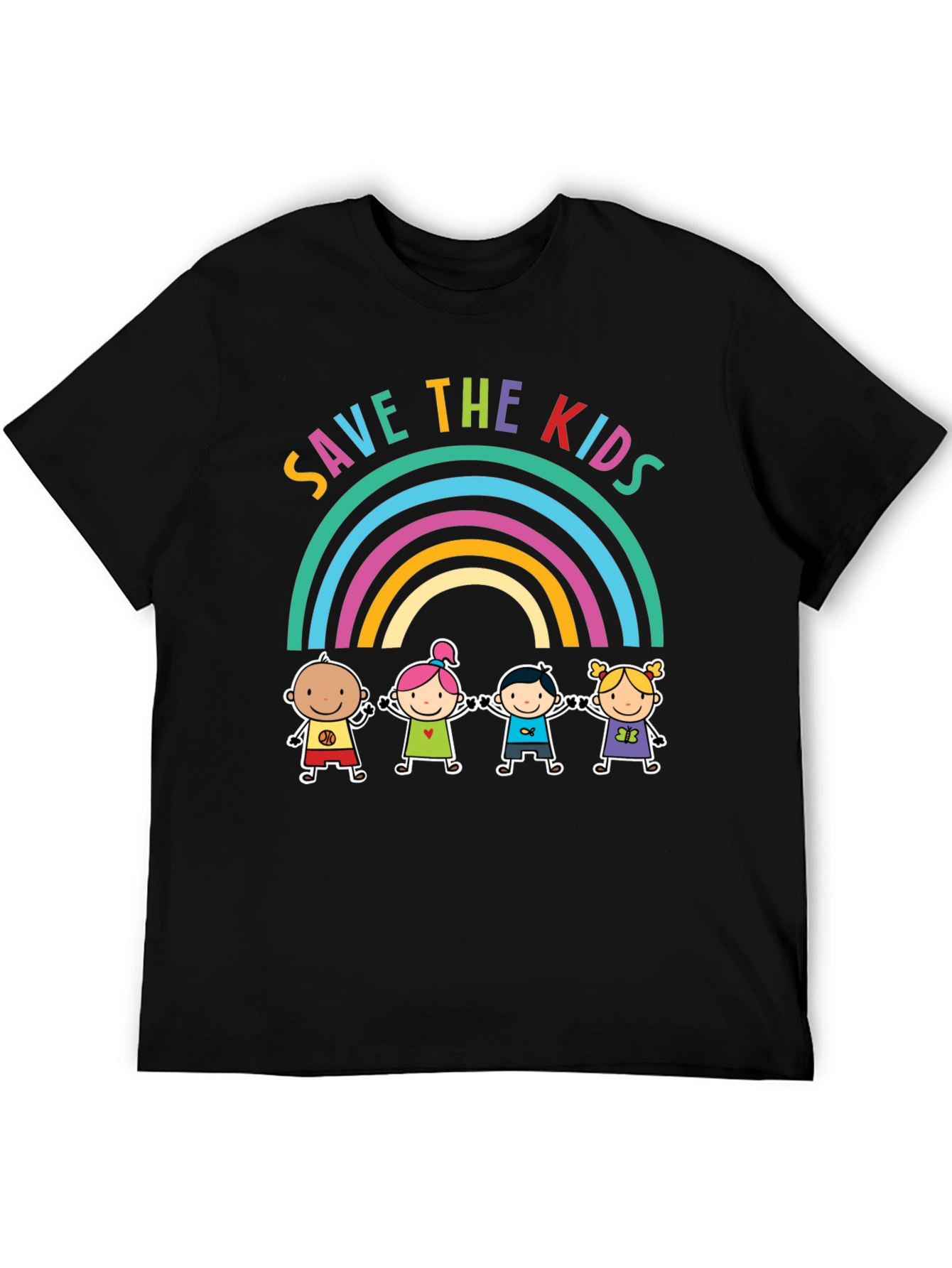 Save the Kids Rainbow Graphic Tee