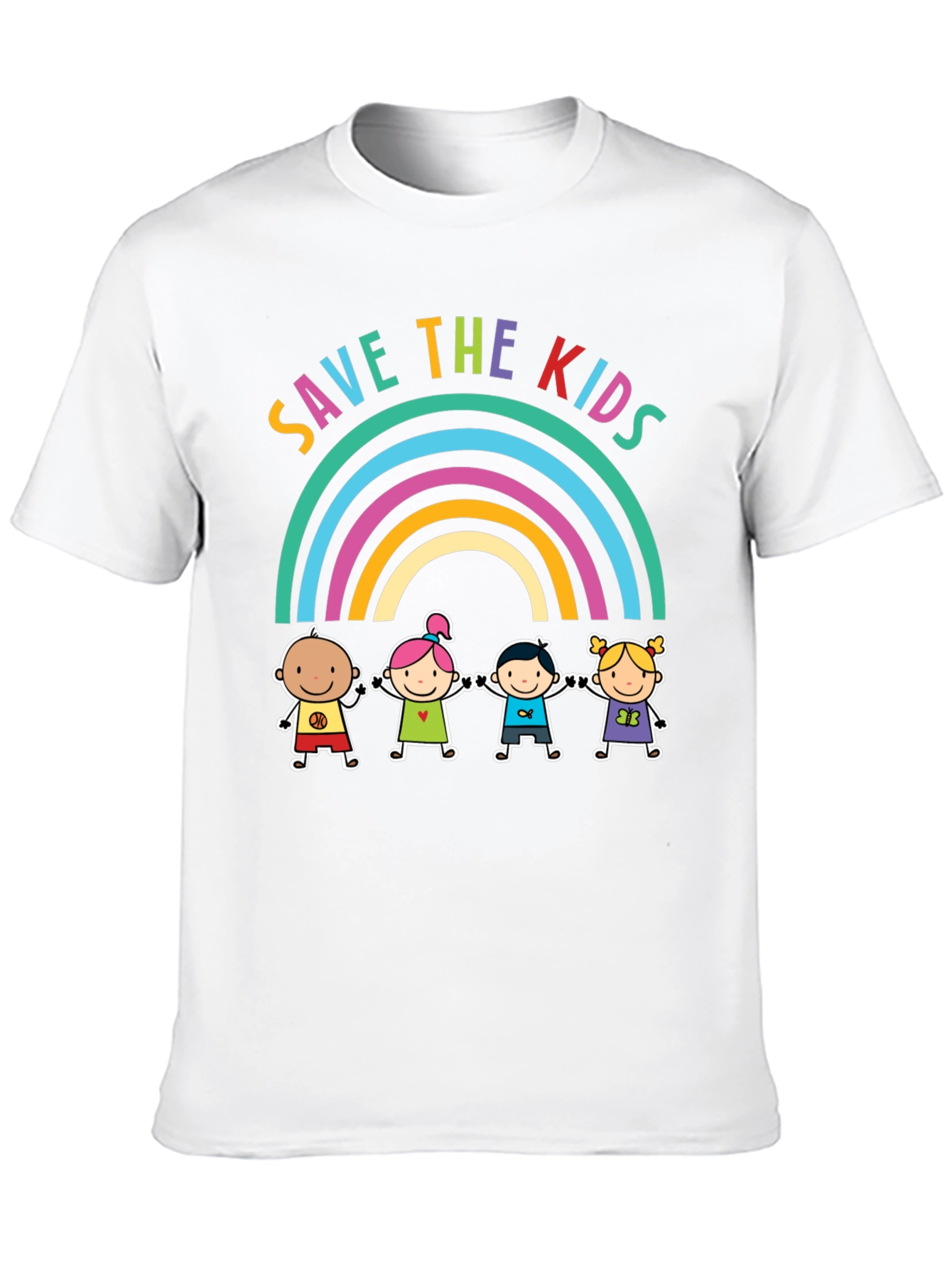 Save the Kids Rainbow Graphic Tee