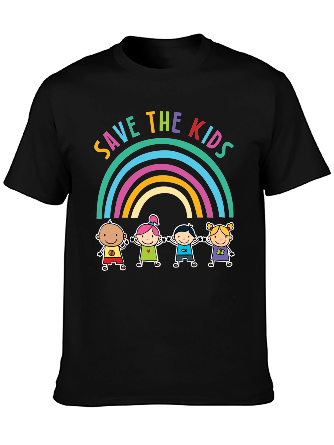 Save the Kids Rainbow Graphic Tee