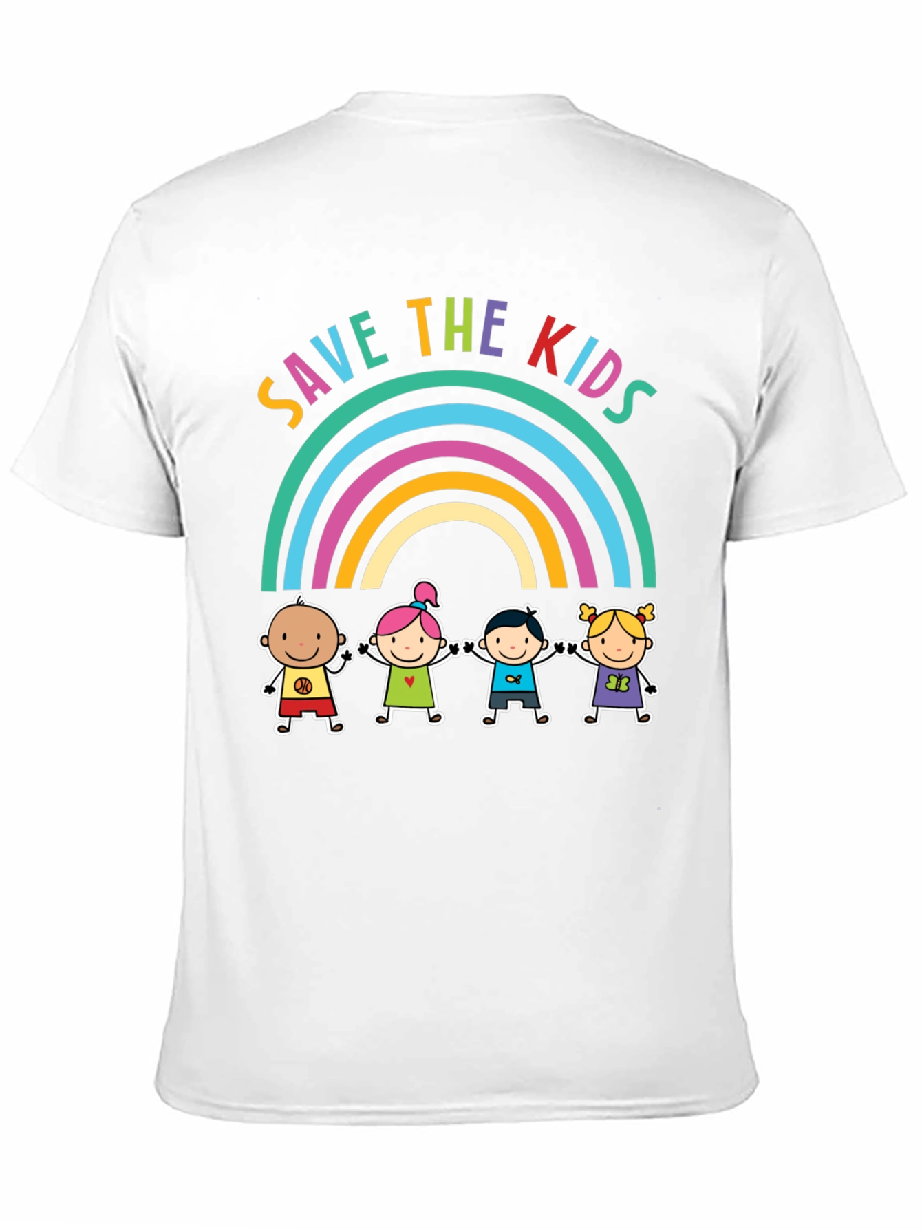 Save the Kids Rainbow Graphic Tee