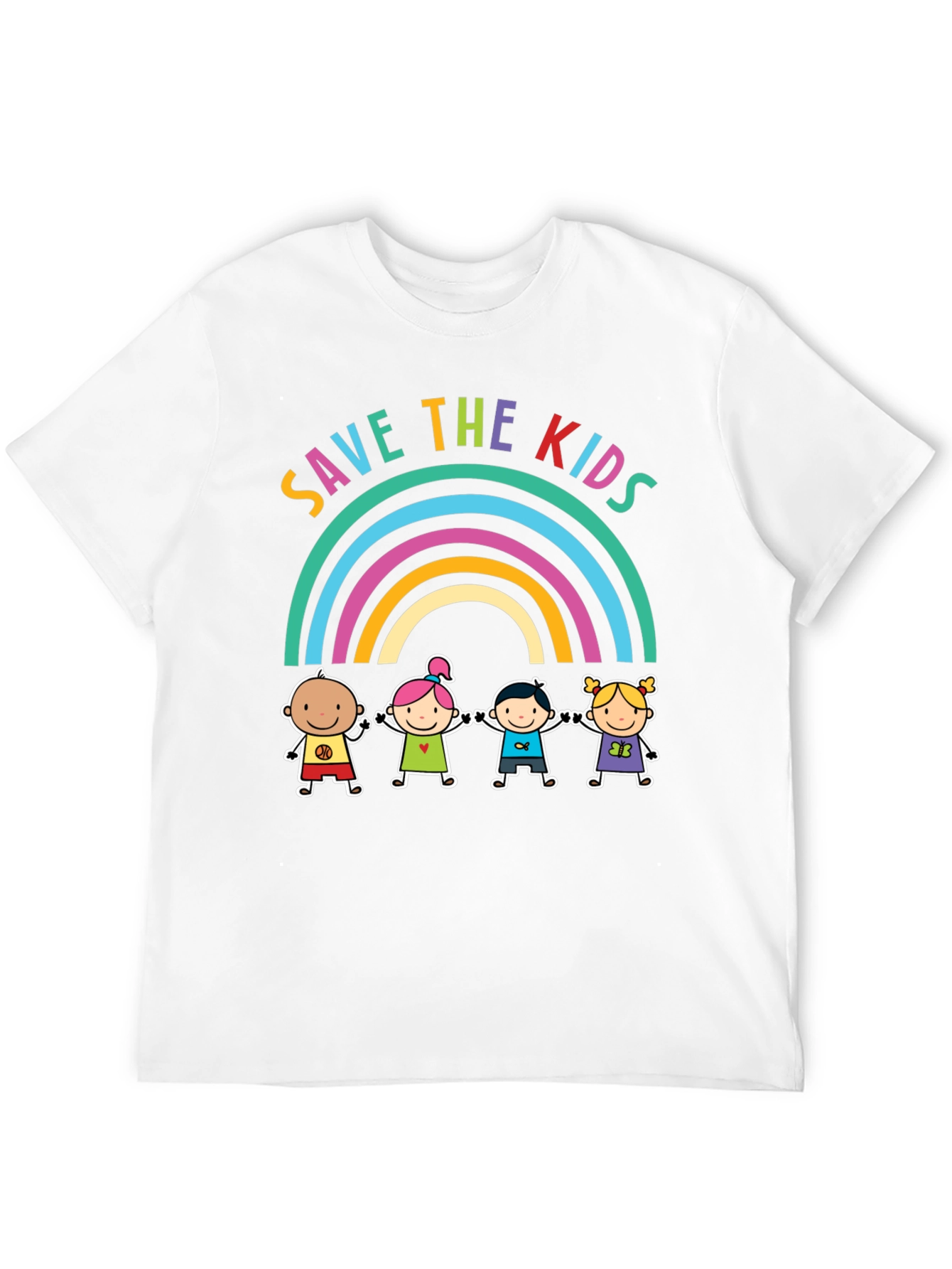 Save the Kids Rainbow Graphic Tee