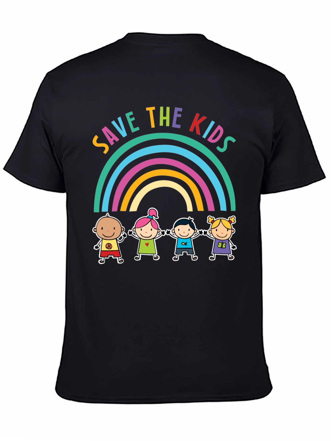 Save the Kids Rainbow Graphic Tee
