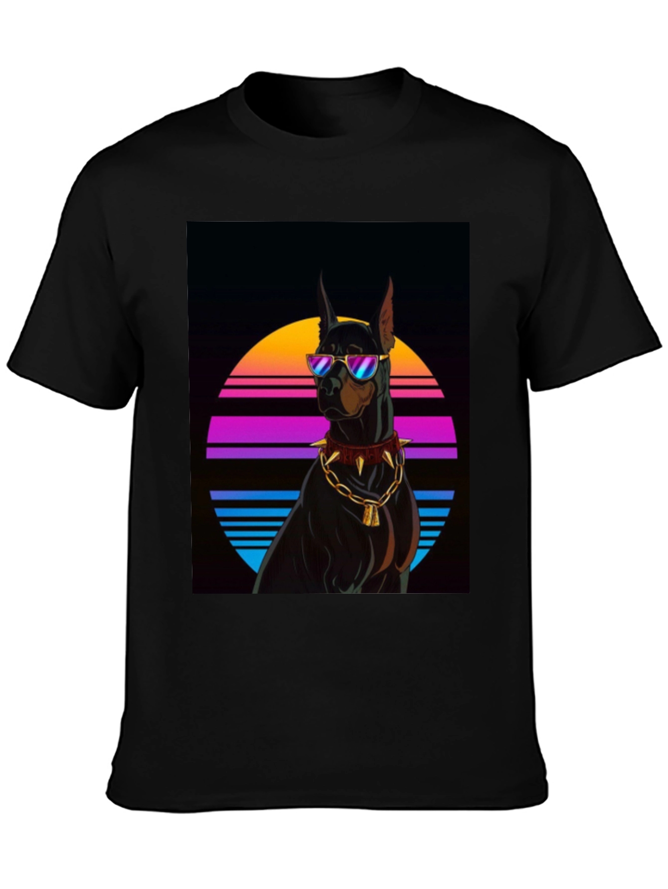 Doberman Dog Retro Style T-Shirt