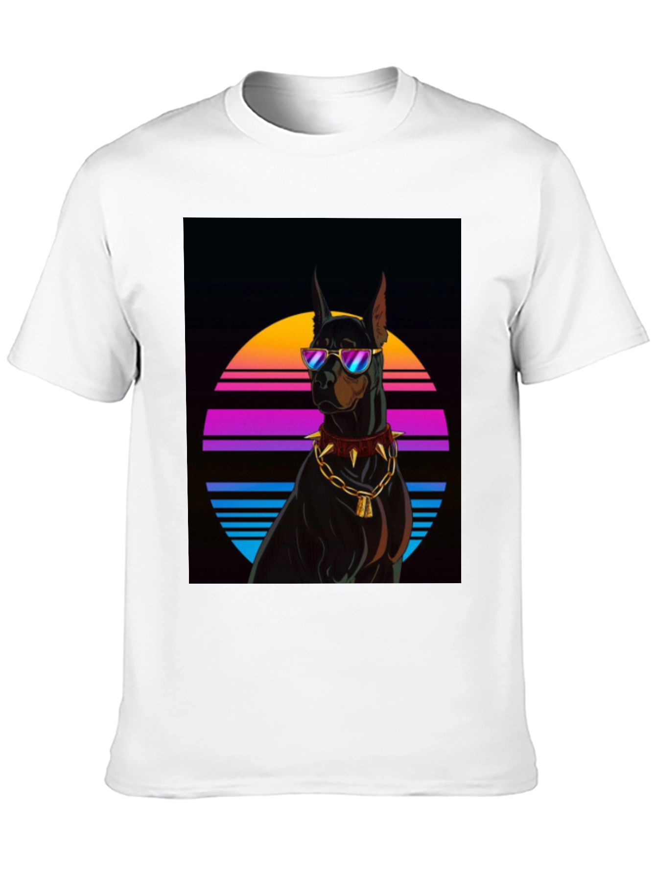 Doberman Dog Retro Style T-Shirt