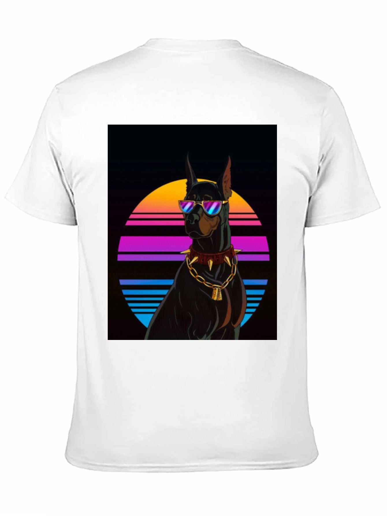 Doberman Dog Retro Style T-Shirt
