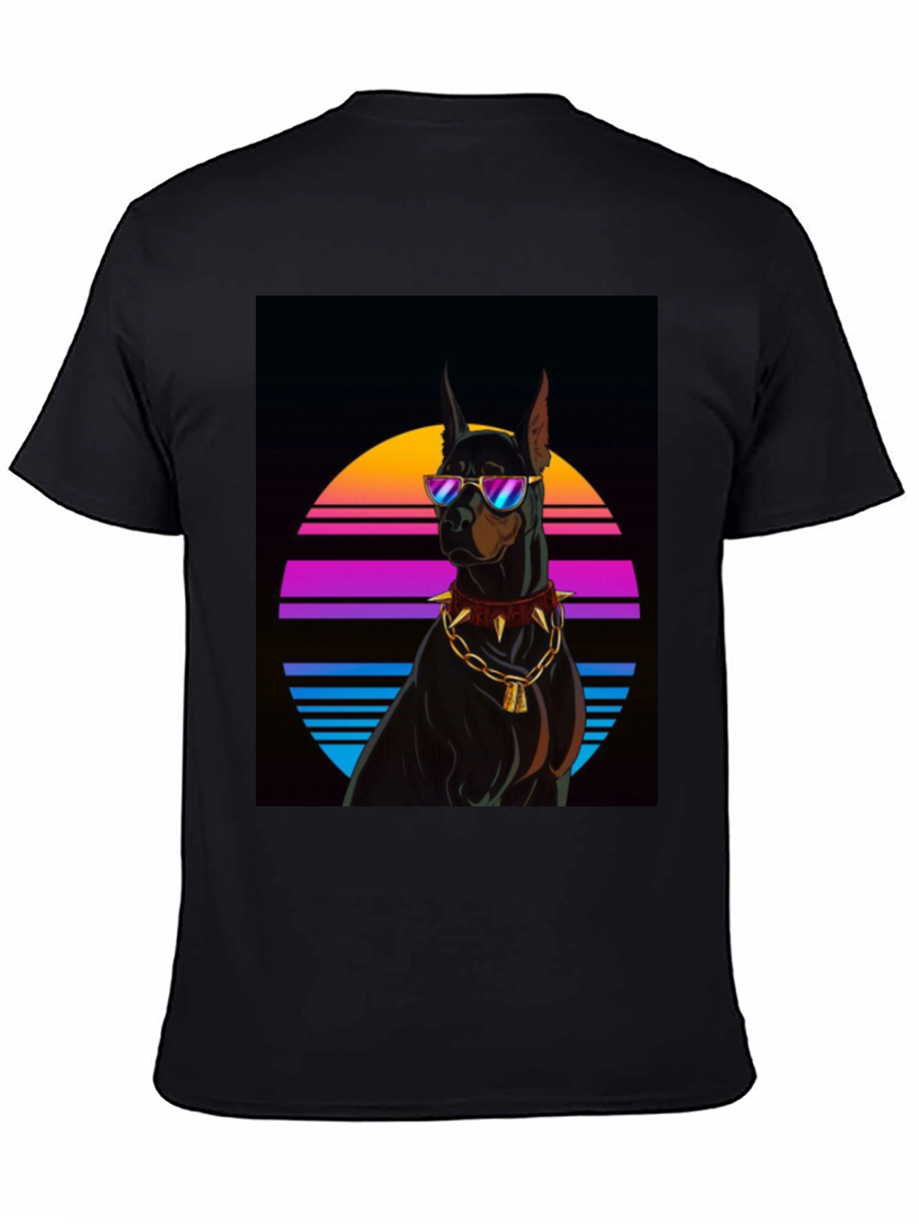 Doberman Dog Retro Style T-Shirt