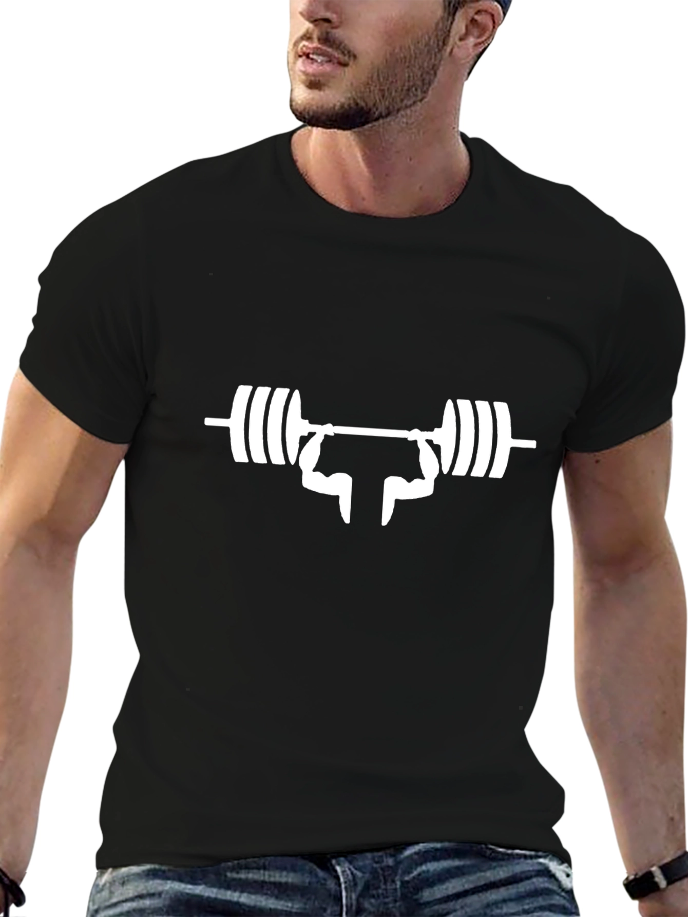 Weightlifting Graphic Tee - Black