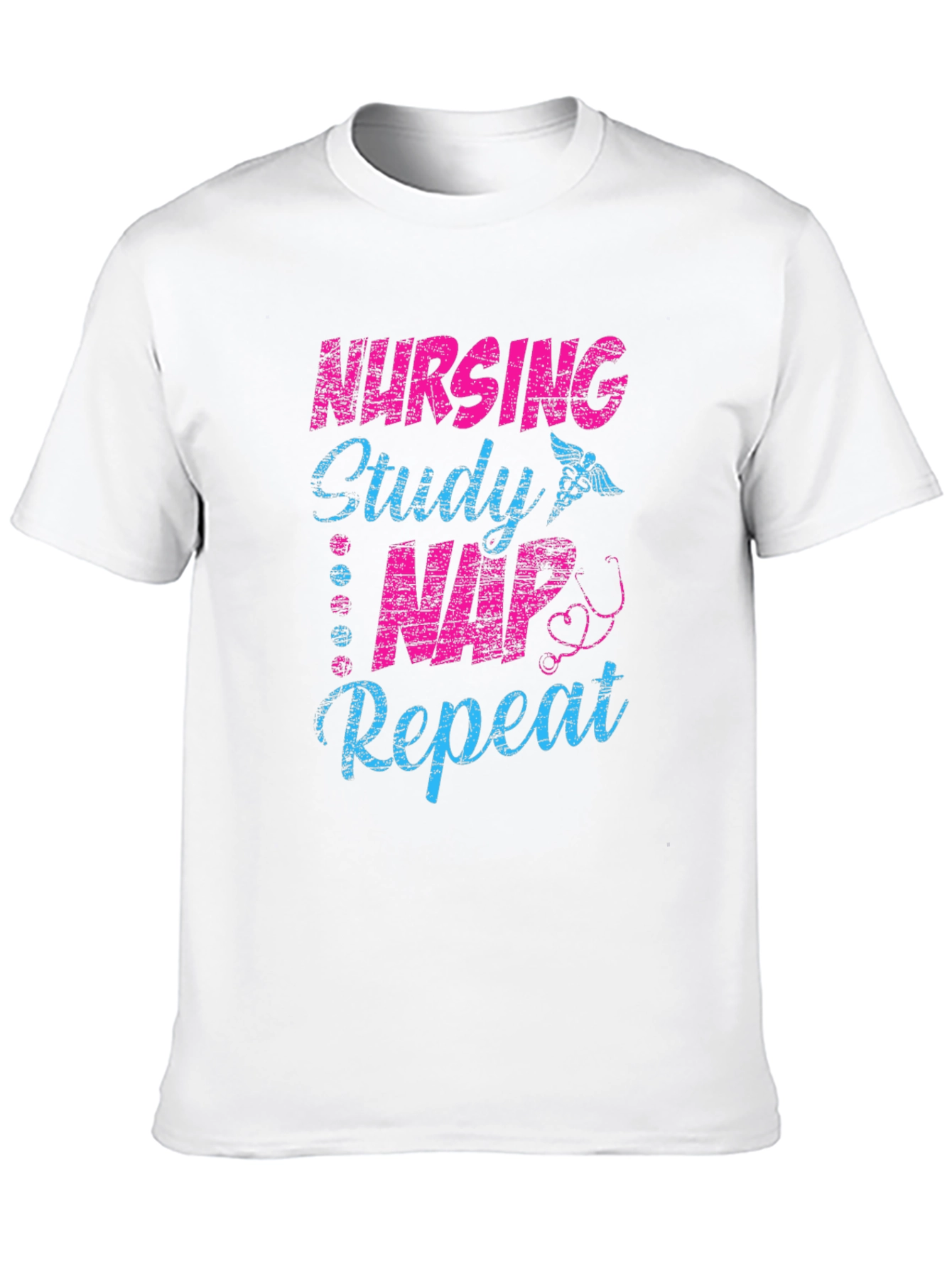 Nursing Study Nap Repeat T-Shirt