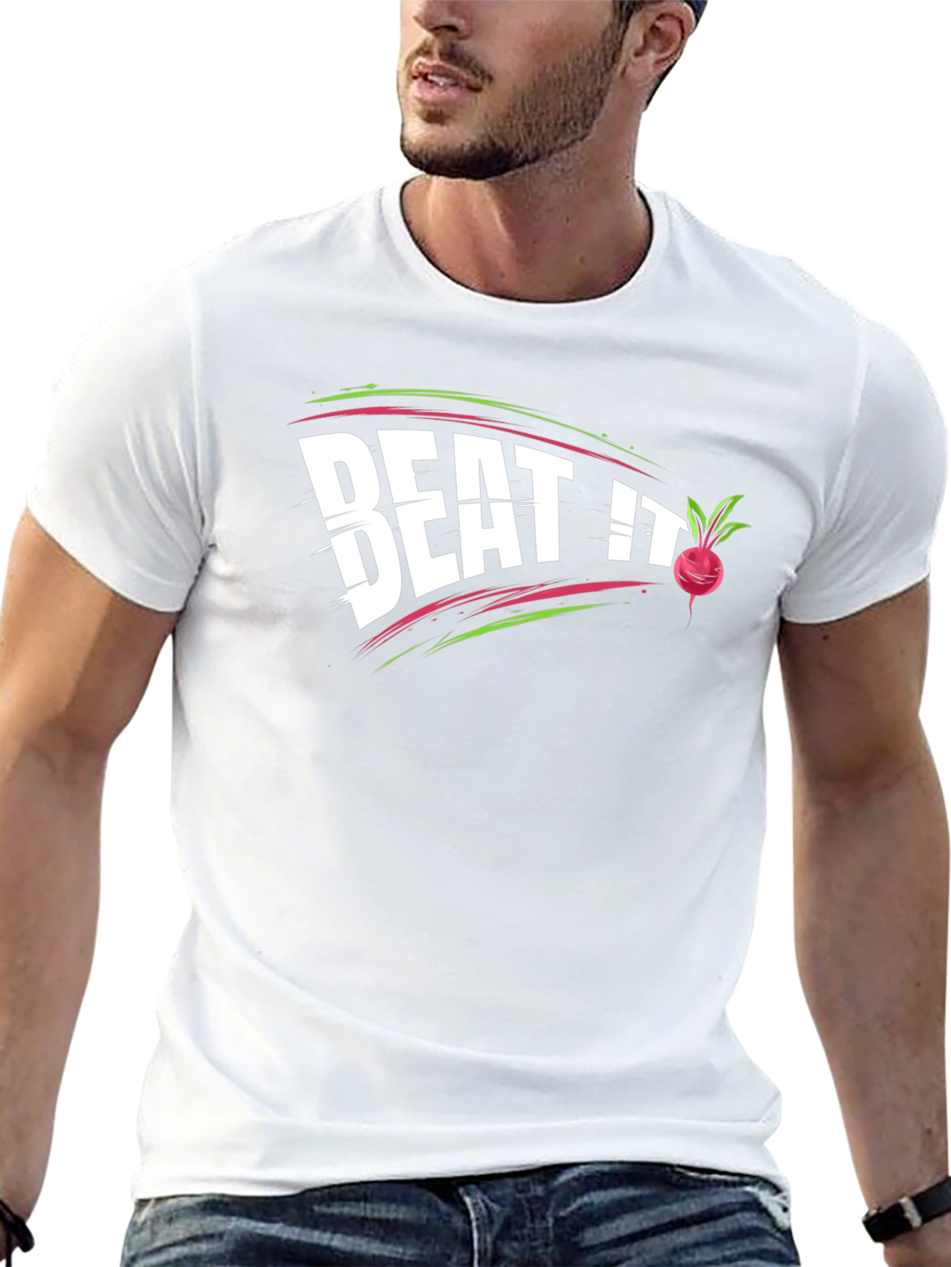 Beat It Beet Pun T-Shirt - Funny Vegetable Tee