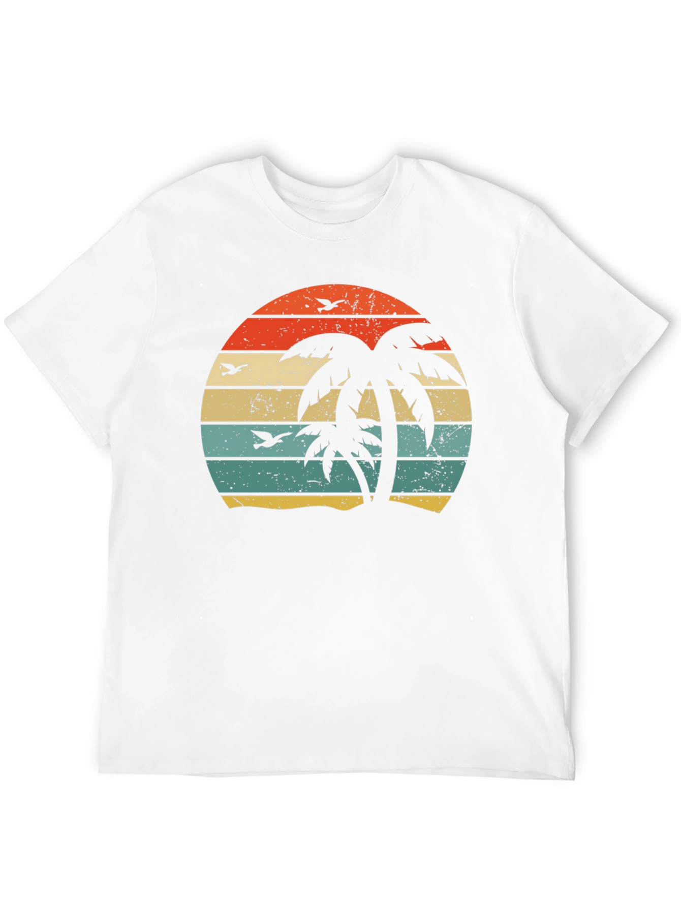 Retro Palm Tree Sunset Graphic Tee