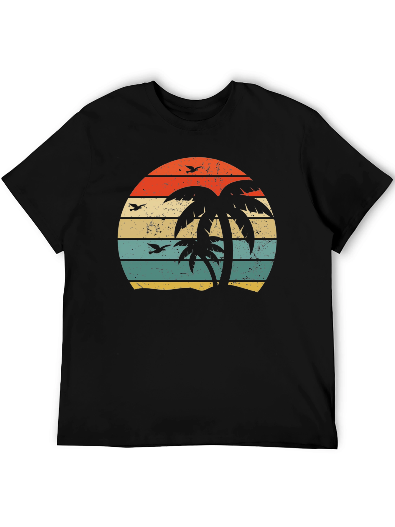 Retro Palm Tree Sunset Graphic Tee