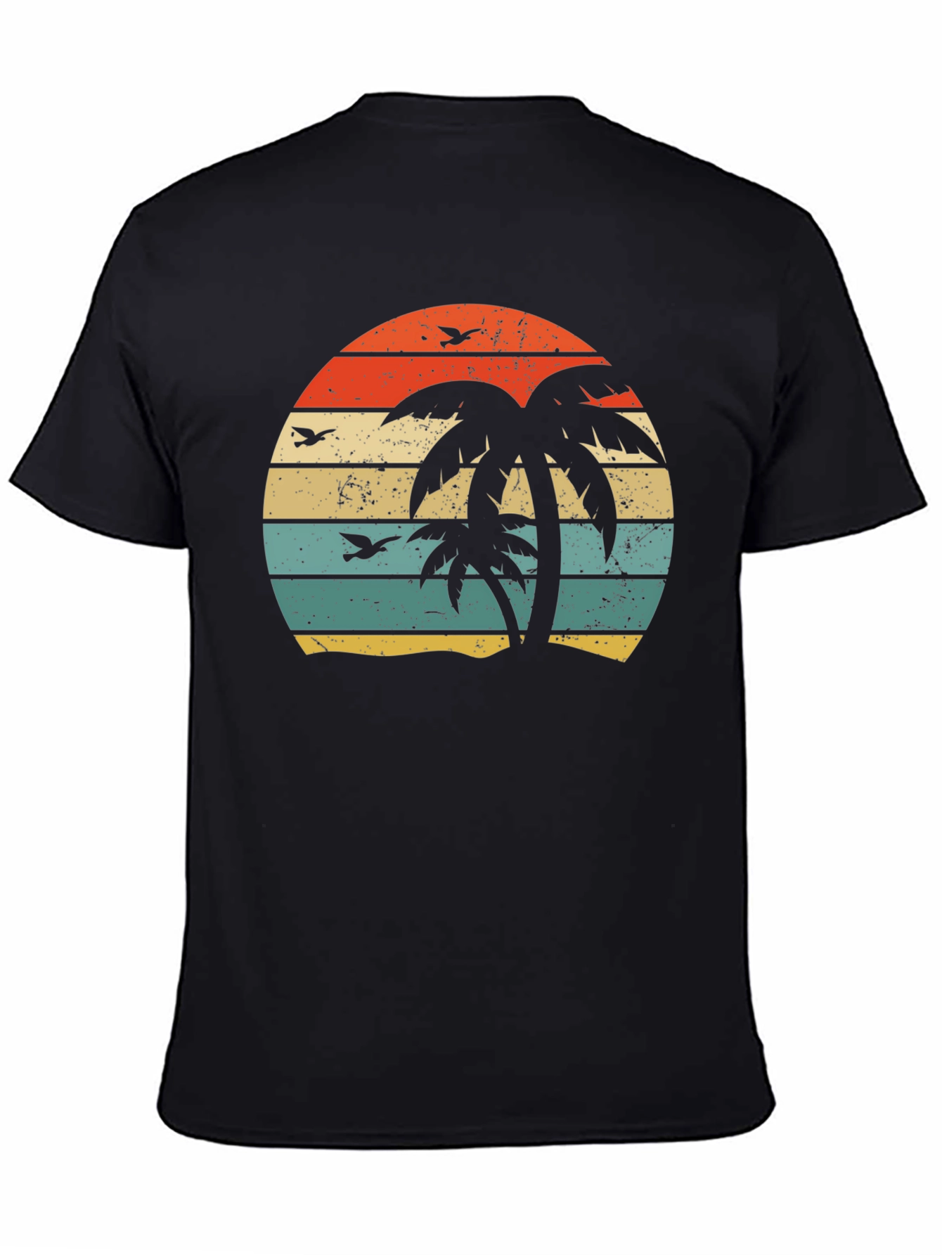 Retro Palm Tree Sunset Graphic Tee