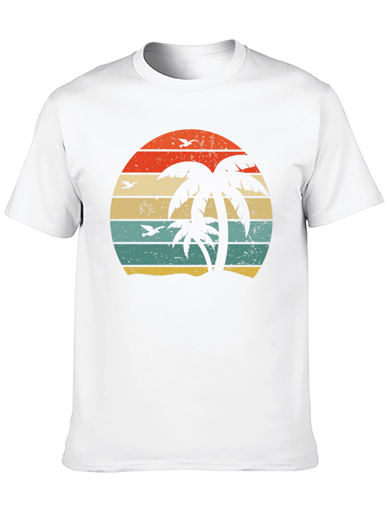 Retro Palm Tree Sunset Graphic Tee