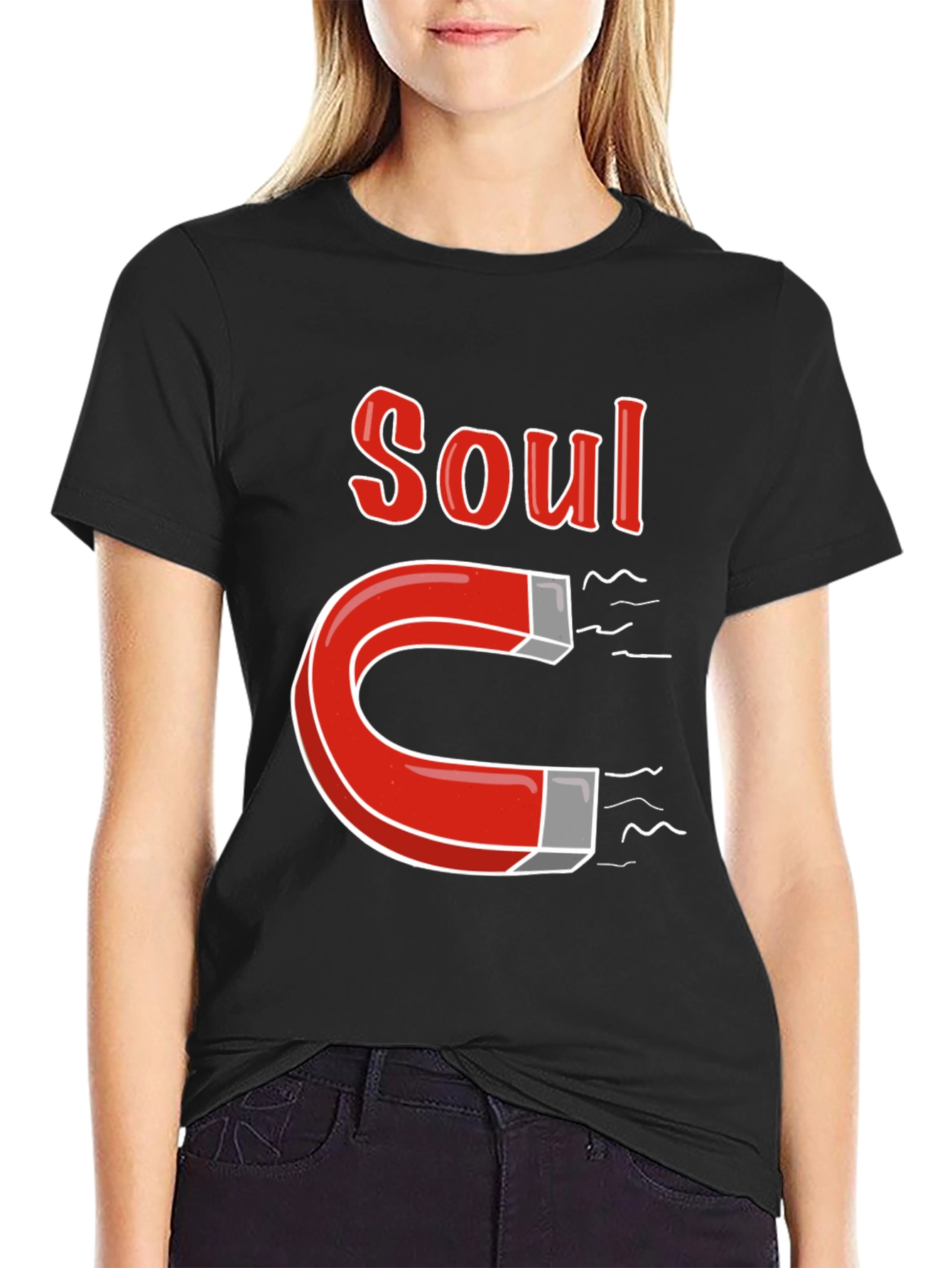 Soul Magnet Graphic T-Shirt - Black