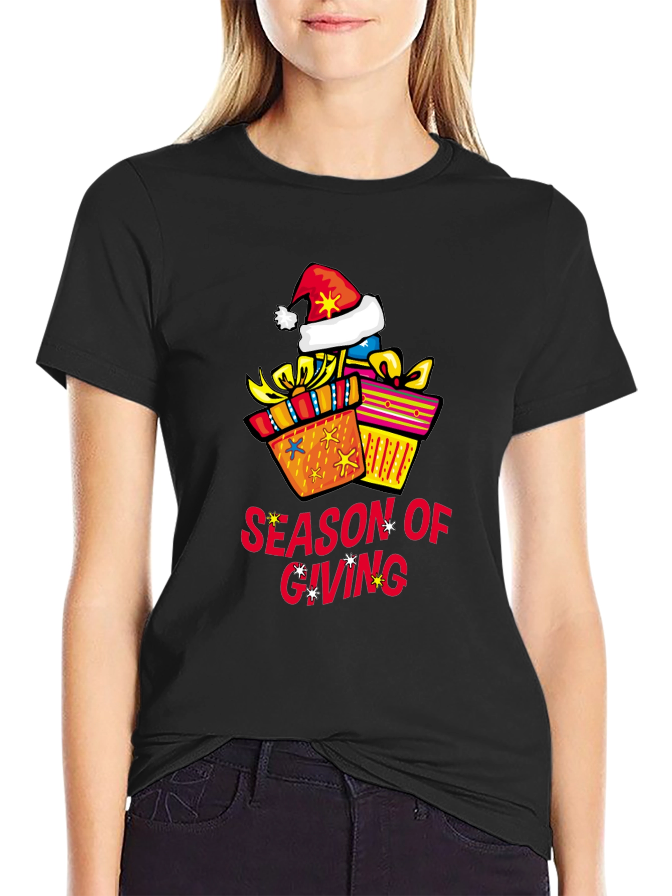 Season of Giving Graphic Tee - Holiday Gift Shirt