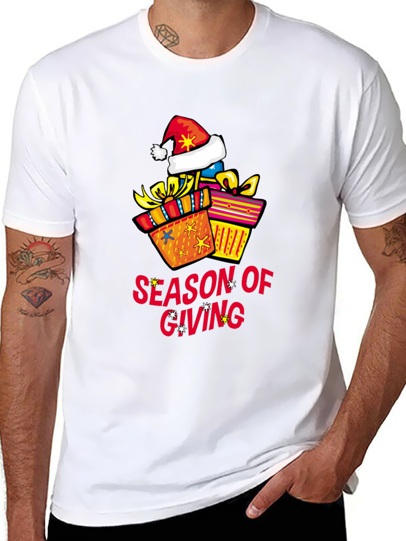 Season of Giving Graphic Tee - Holiday Gift Shirt