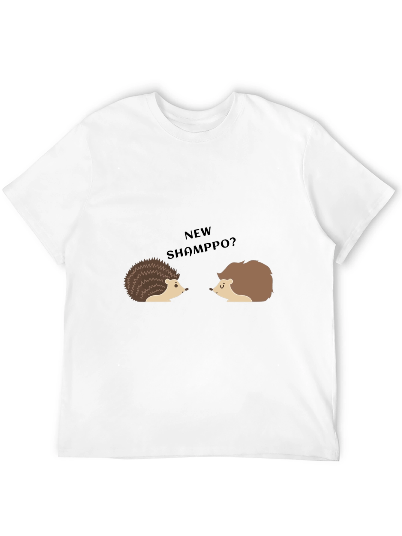Funny Hedgehog T-Shirt - New ShampPO?