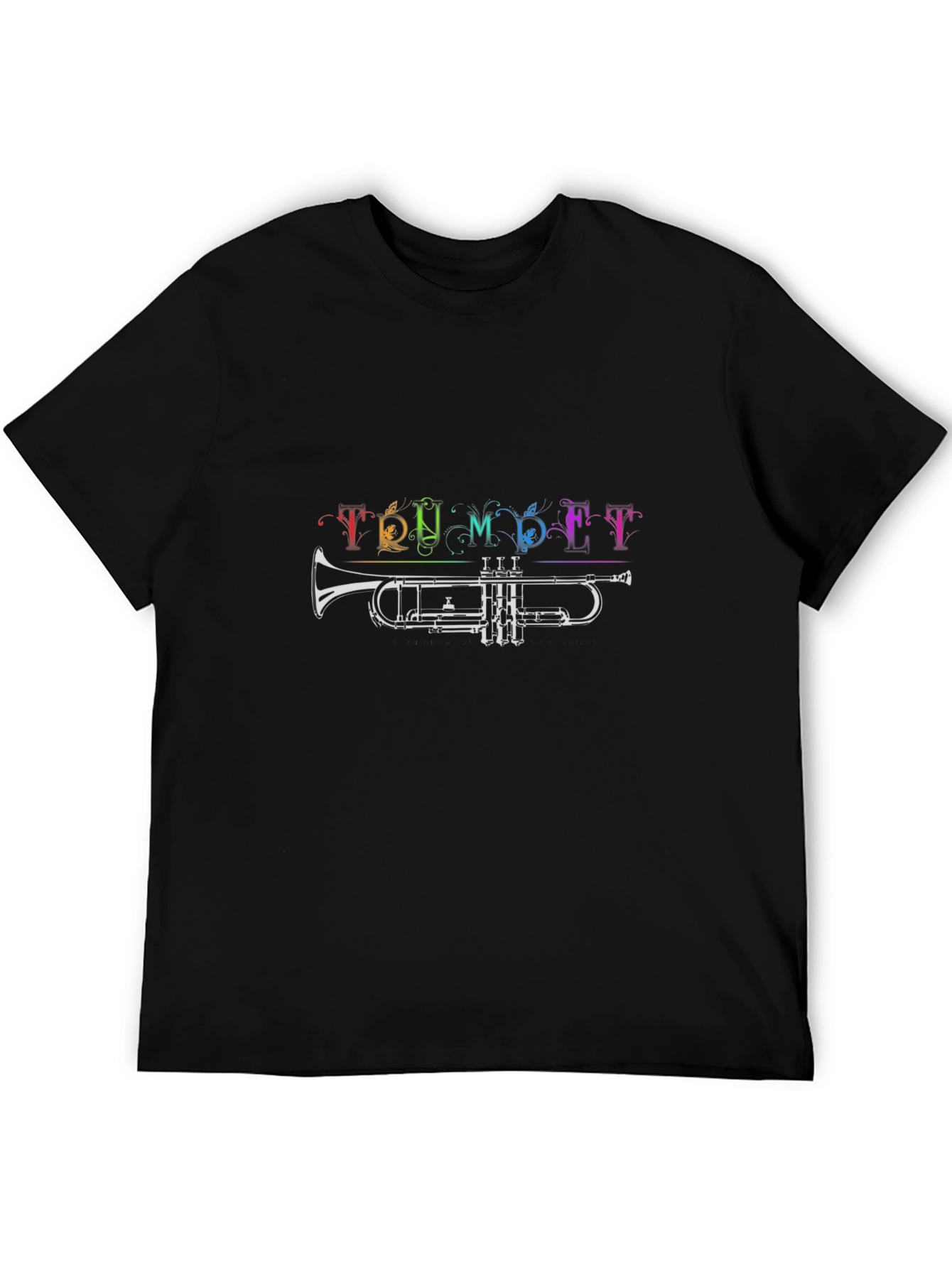 Trumpet Rainbow T-Shirt - Music Lover Tee