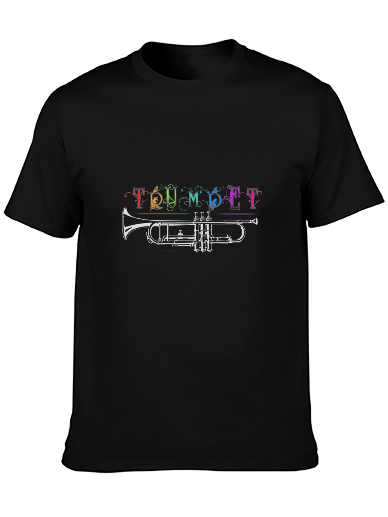 Trumpet Rainbow T-Shirt - Music Lover Tee